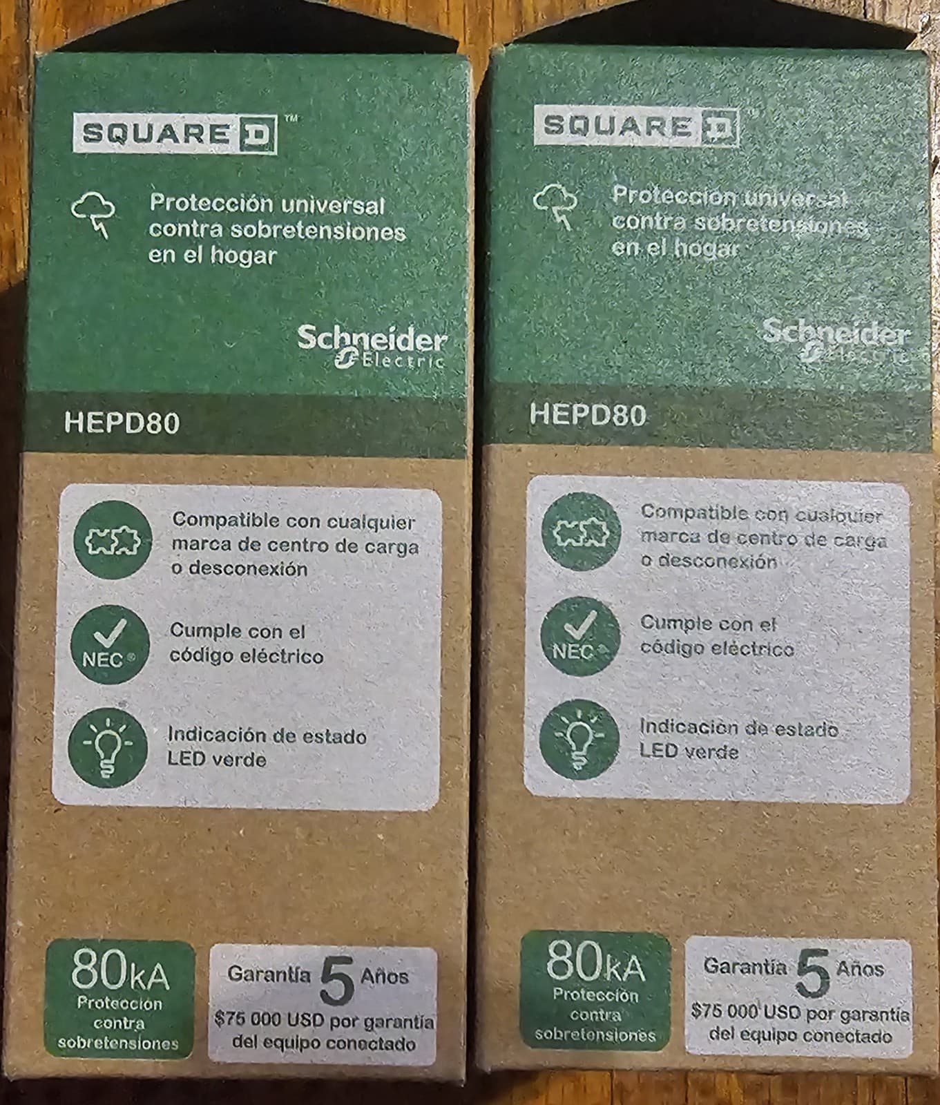 ⚡ Square D HEPD80 Home Electronics Protective Device (Pack of 2) FREE SHIPPING ⚡ 2