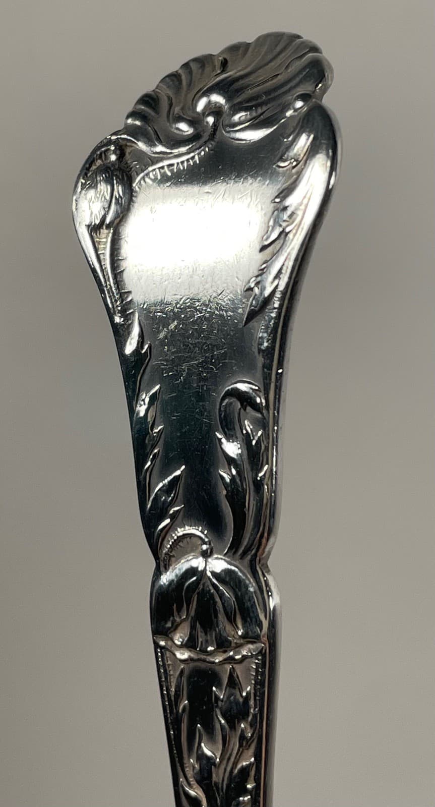 ANTIQUE 1902 GORHAM STERLING SILVER POPPY BUTTER / CHEESE KNIFE 4