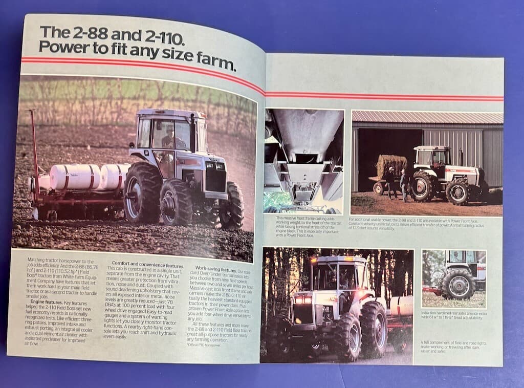 White WFE Brochure 2-88/2-110 Tractors 2