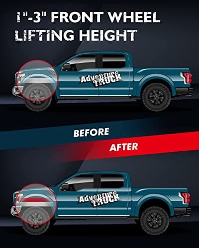  1"-3" Torsion Keys Front Leveling Lift Kit with Shock Extenders Brackets for  4