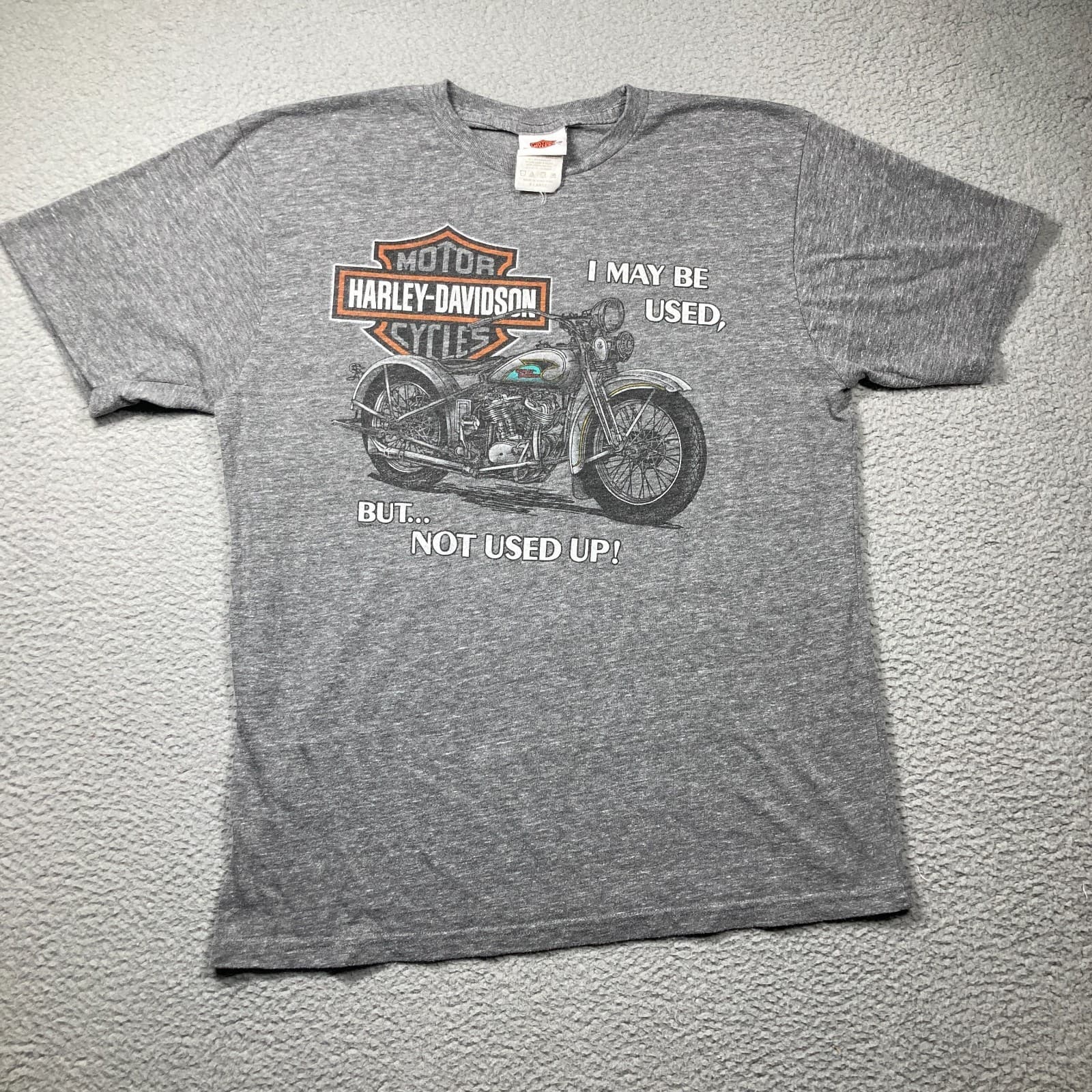 VTG Harley Davidson Cycles Myrtle Beach T Shirt Adult XL Gray Used/Not Used Up!