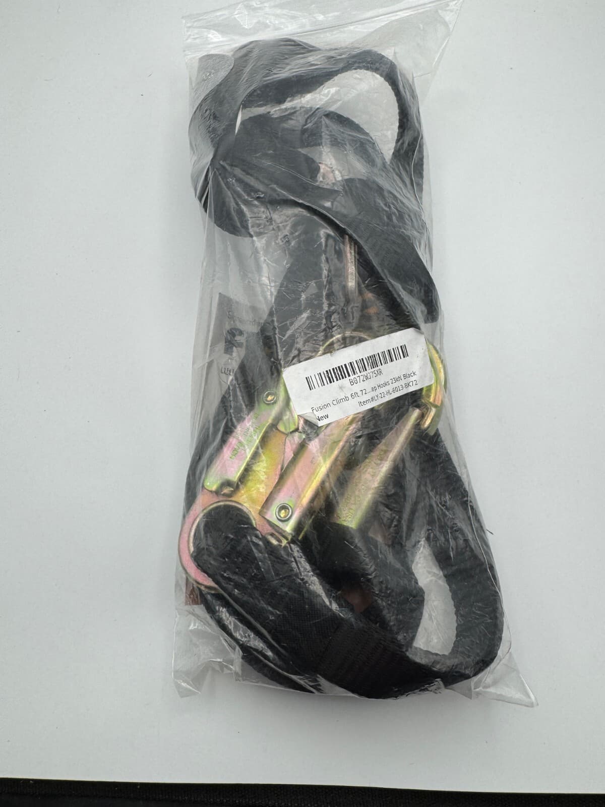 Fusion Climb Y-Legged Zipline Lanyard with Steel Snap Hooks 23kN Black 4