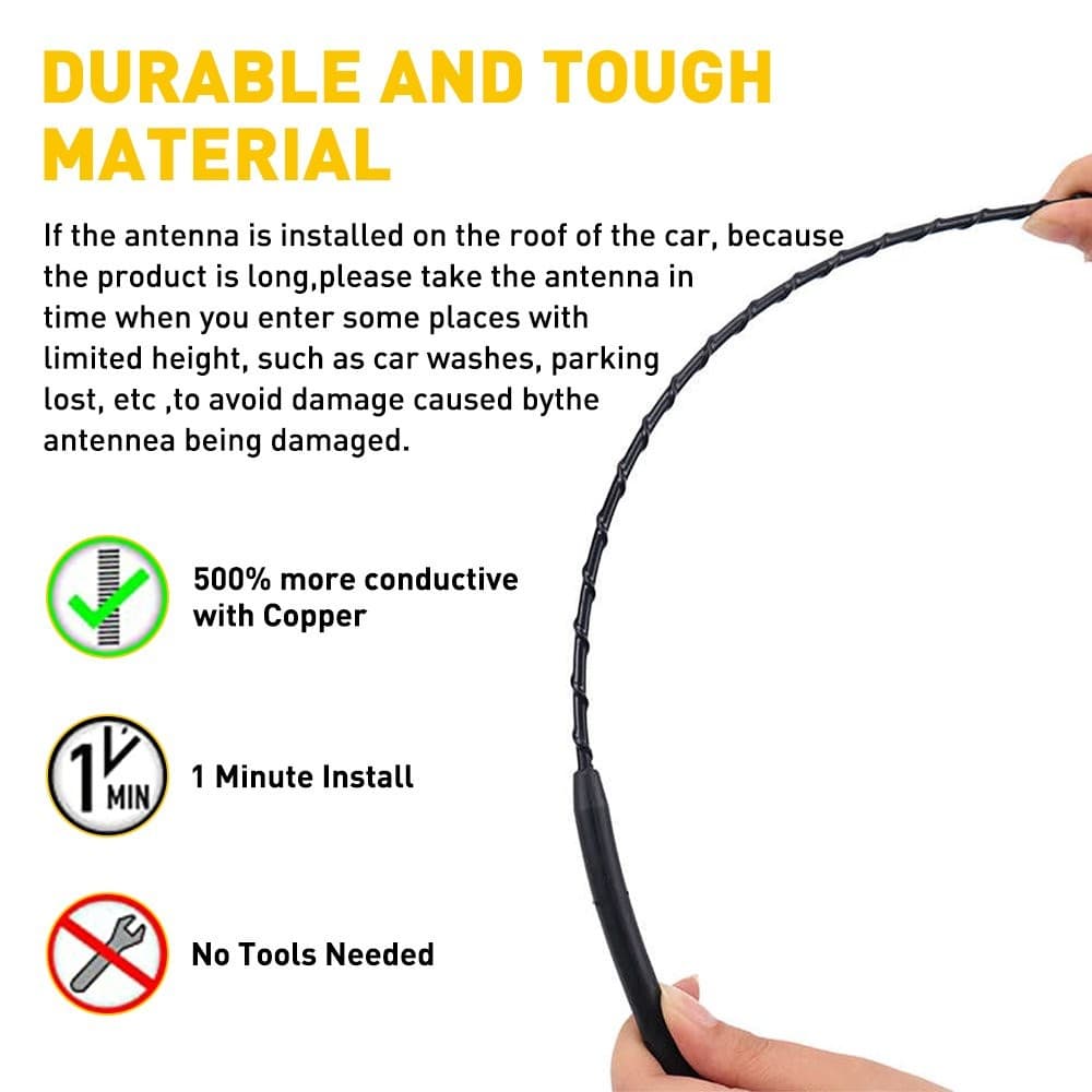 Car Radio AM/FM Antenna Aerial Signal Booster Black?Accessories 3