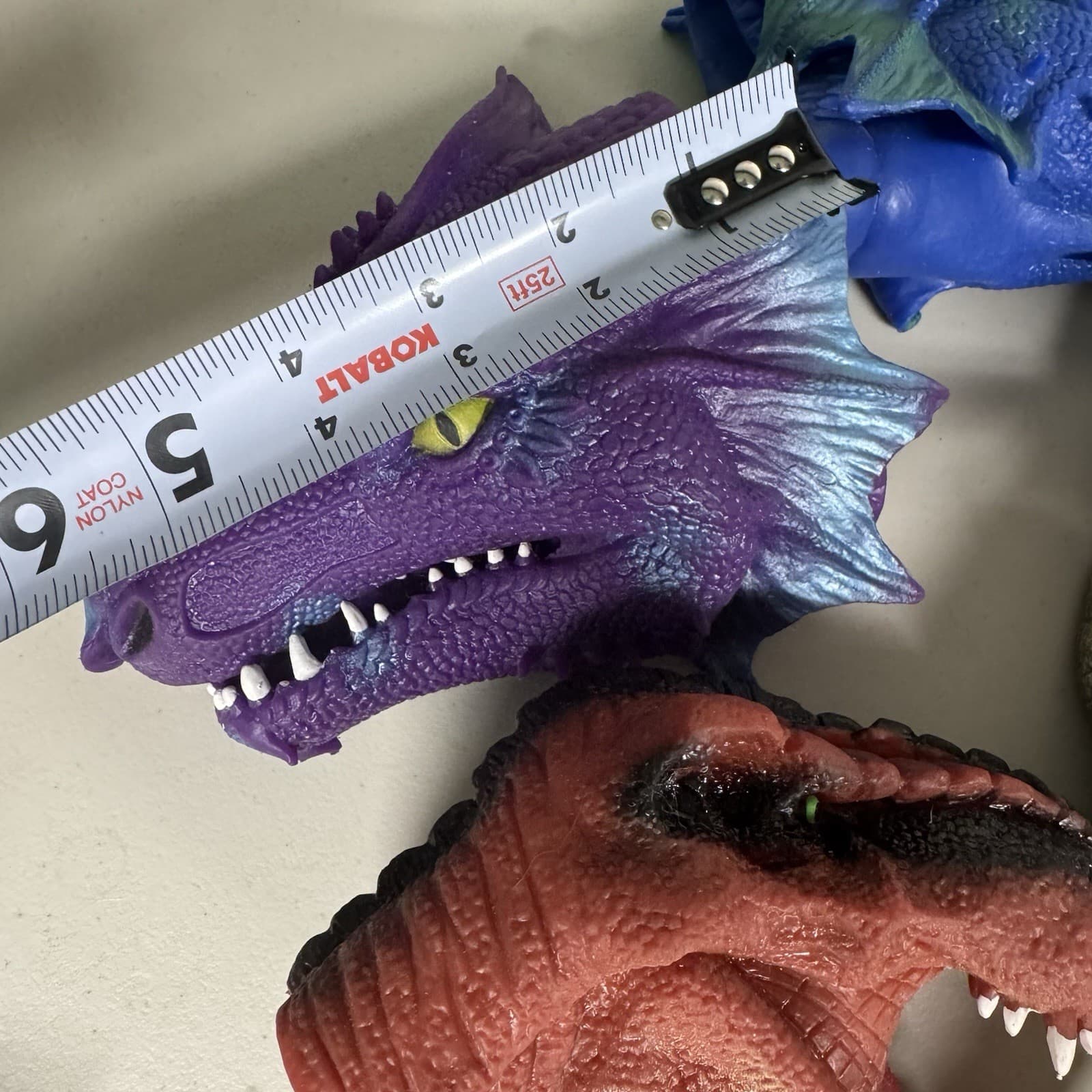 Terrible Lizards Rubber Lot Of 8 Hand Puppets Dinosaur Dragon Snake Schylling 2