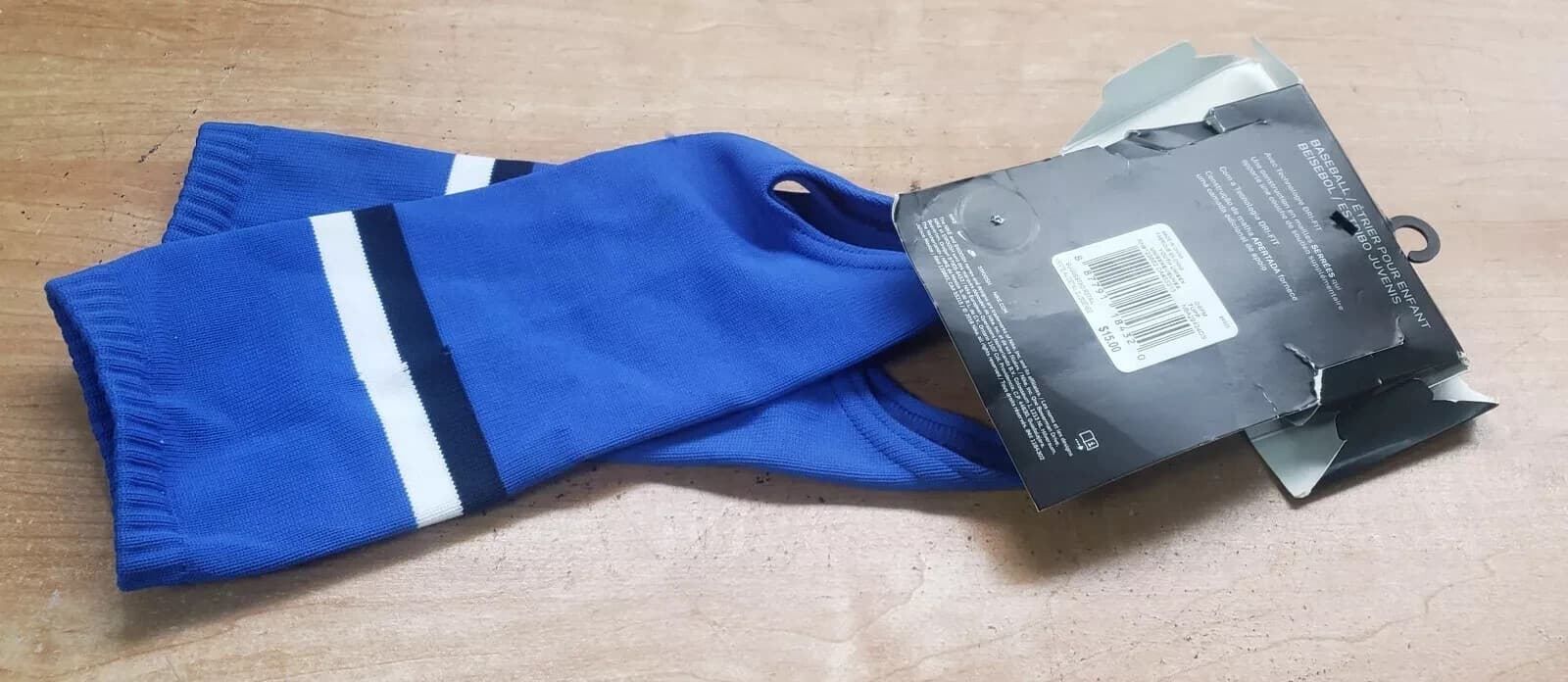 NIKE YOUTH VAPOR STIRRUP SOCKS ONE SIZE, BLUE *DISTRESSED PKG 2