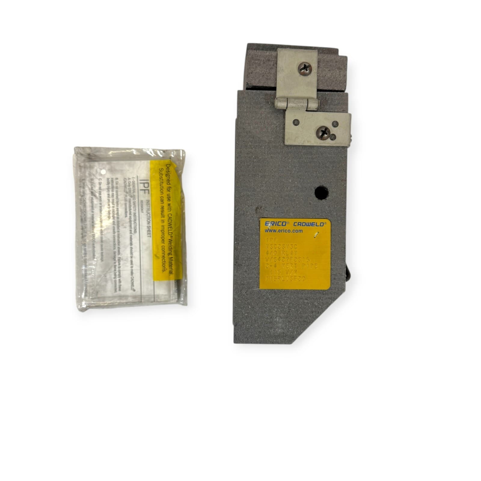 Erico Cadweld VSC2SV3C Graphite Mold for Cable to Vert Pipe Welding 4/0 6