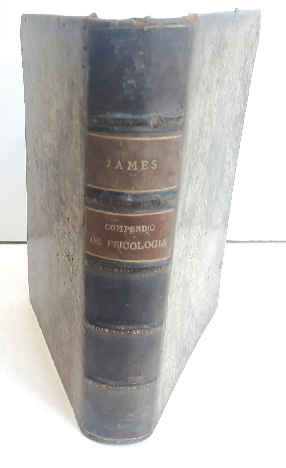 Antique book COMPENDIUM PRINCIPLES PSYCHOLOGY WILLIAM JAMES 1916 SPANISH RUBIANO