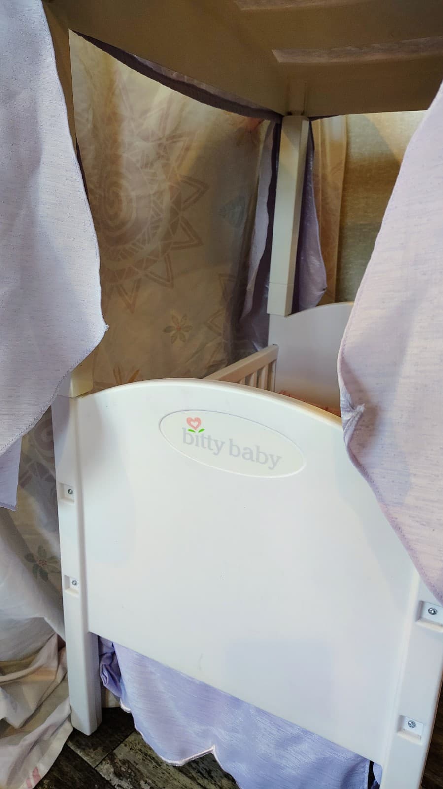 Retired Bitty Baby American Girl Bed With Canopy And Bedding *Read Description* 3