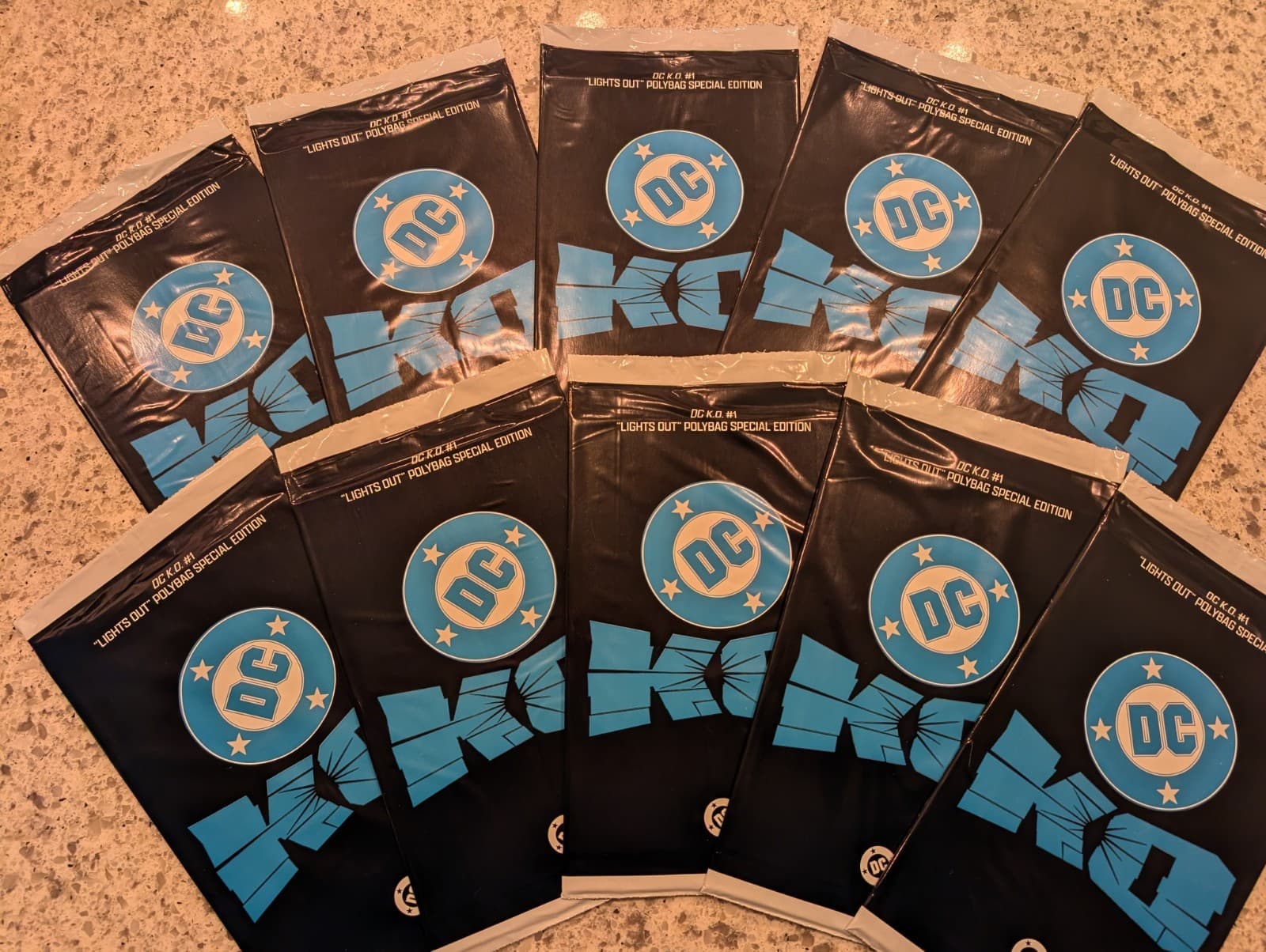 10 factory sealed DC K.O. #1 Blind Bag (TEN SEALED BLIND BAGS) K O KO Jim Lee