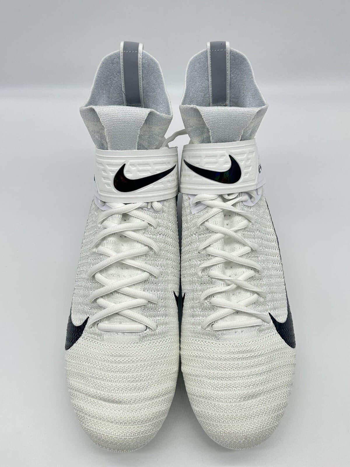 Nike Alpha Menace Elite 2 Flyknit Mens Size 13.5 Football Cleat White AO3374-101 5