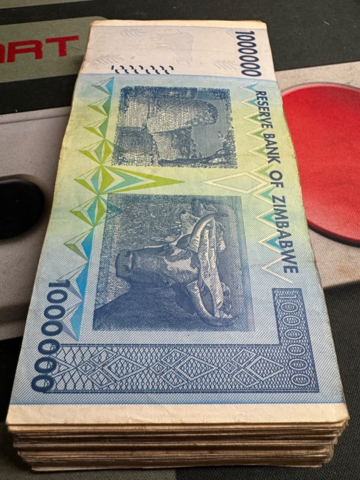 Zimbabwe 1 Million Dollars Banknote, 1000000 CIRCULATED Currency, AA/2008 P-77 2