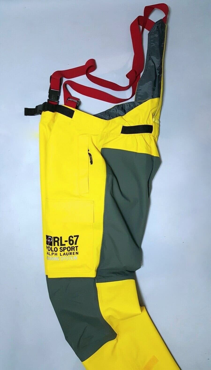 VTG.RALPH LAUREN POLO SPORT COLOR-BLOCK / SNOW-BEACH/SKI OVERALL PANT(DEADSTOCK) 6