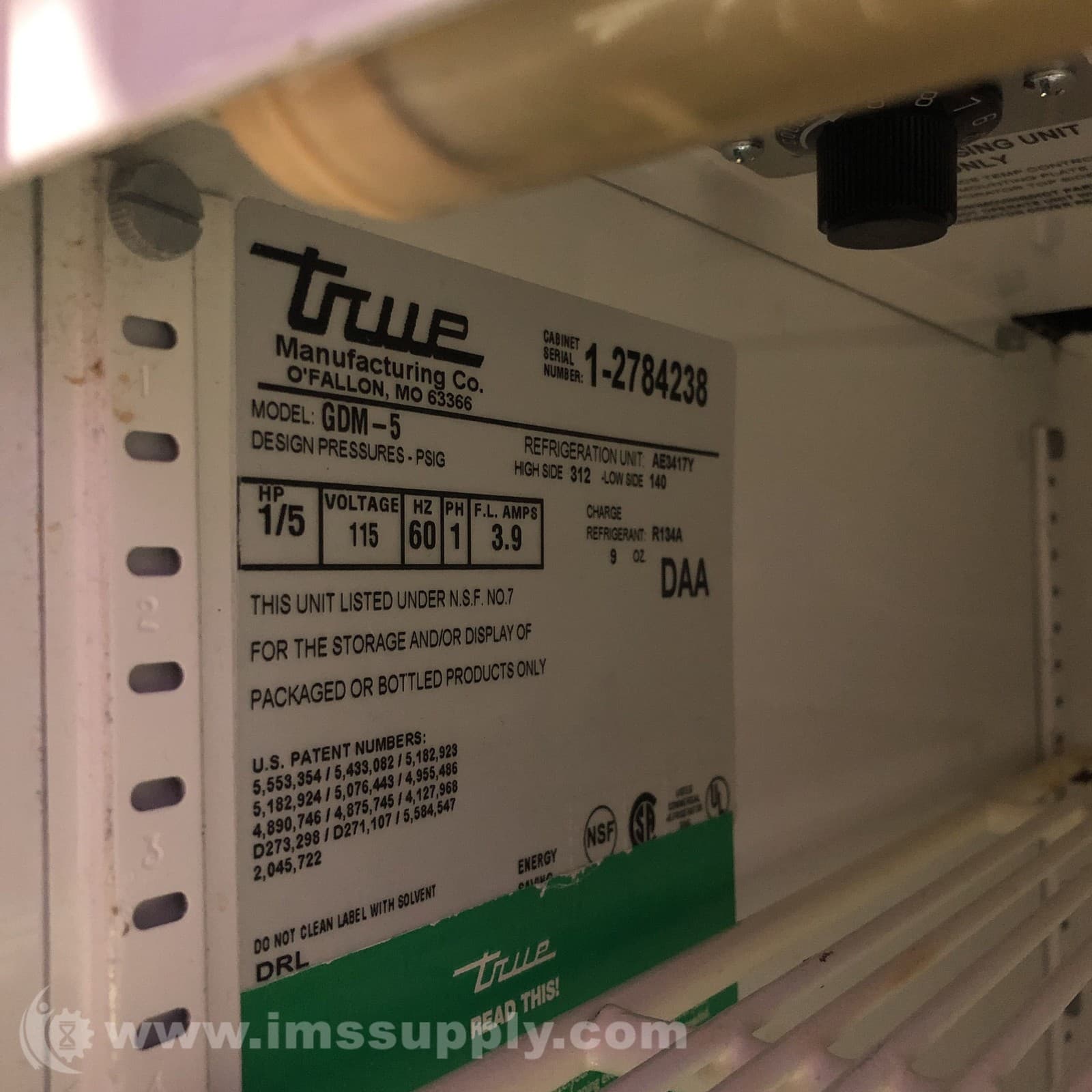 True Manufacturing Co., Inc. GDM-5 Refrigerator, Counter Top 3215 3