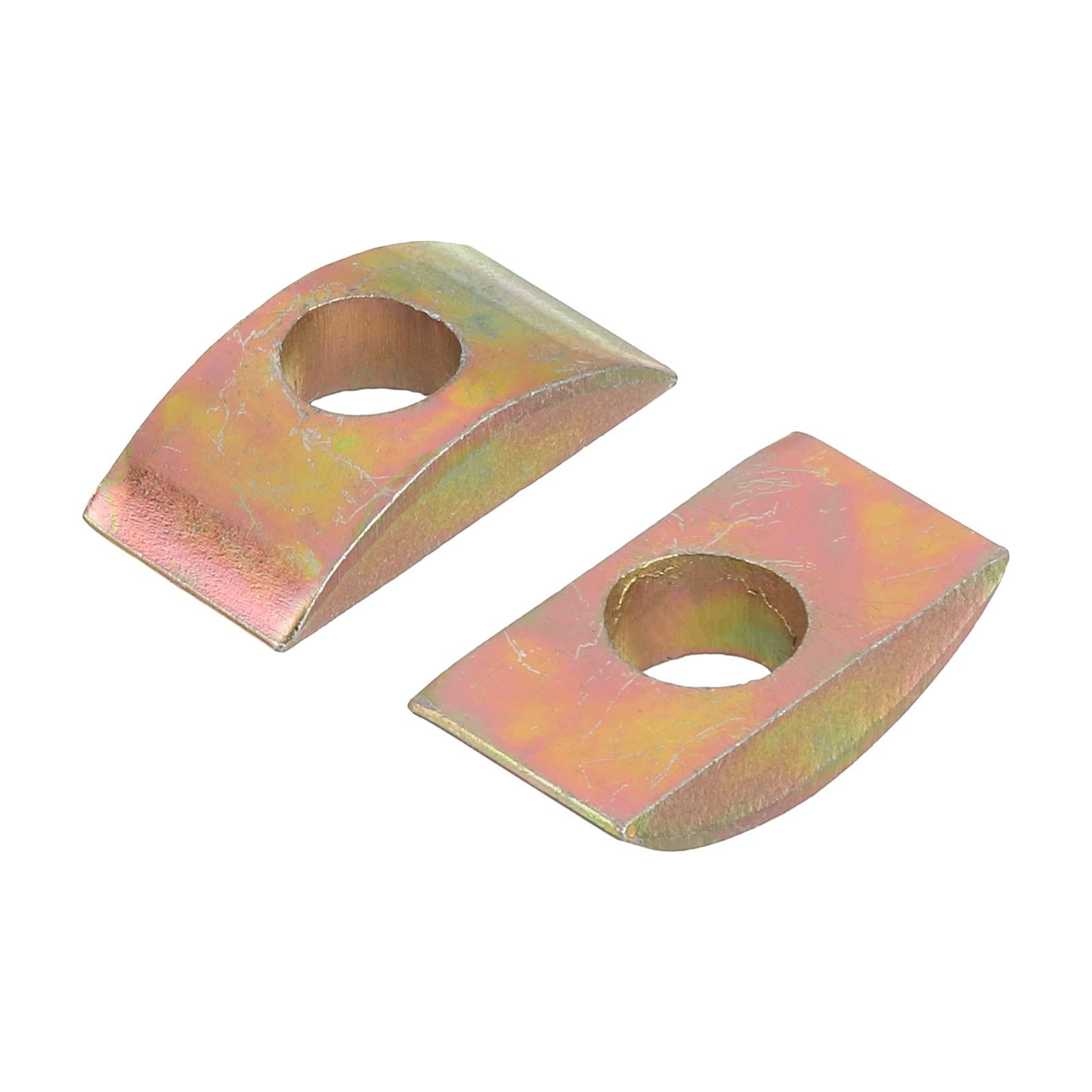 12Pcs M8 Half Moon Nuts Washers Iron Solid Half Moon Nuts Spacer Bronze 4