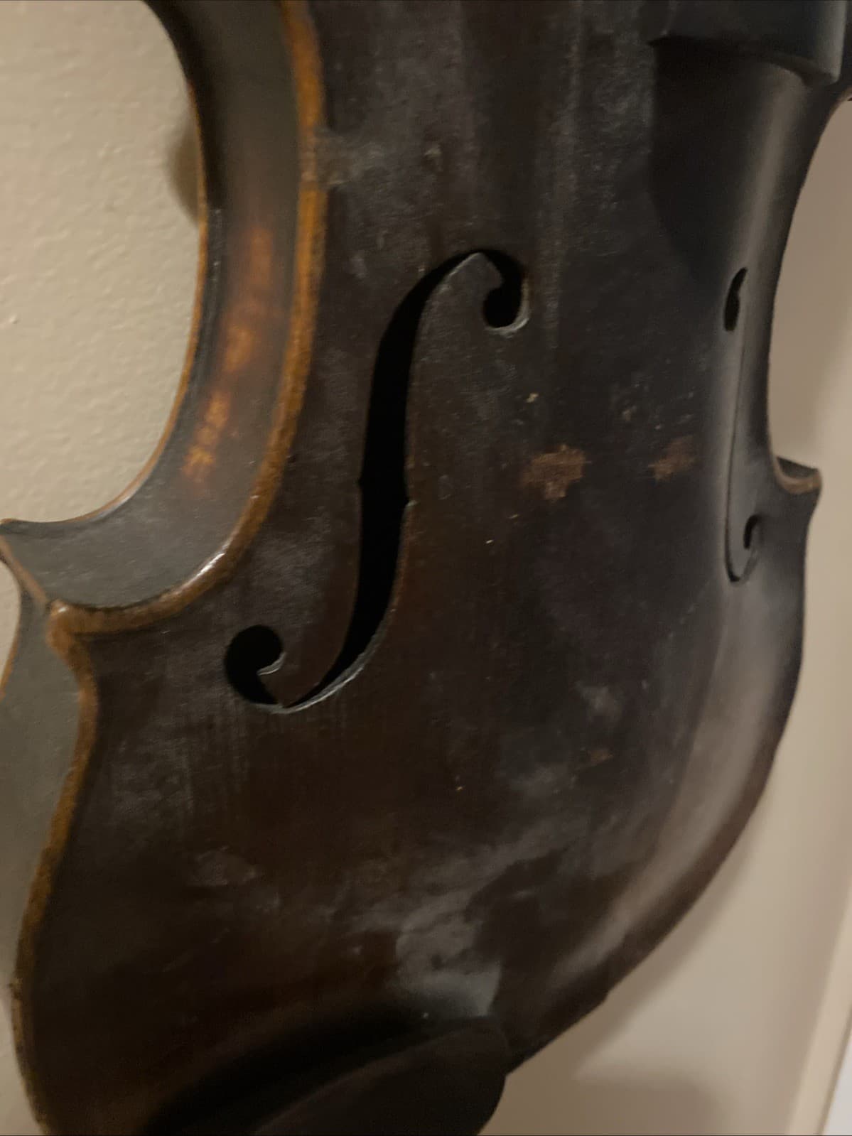 Antique Violin Rustic Wall Decor Authentic Original Wood Musical Instrument 3