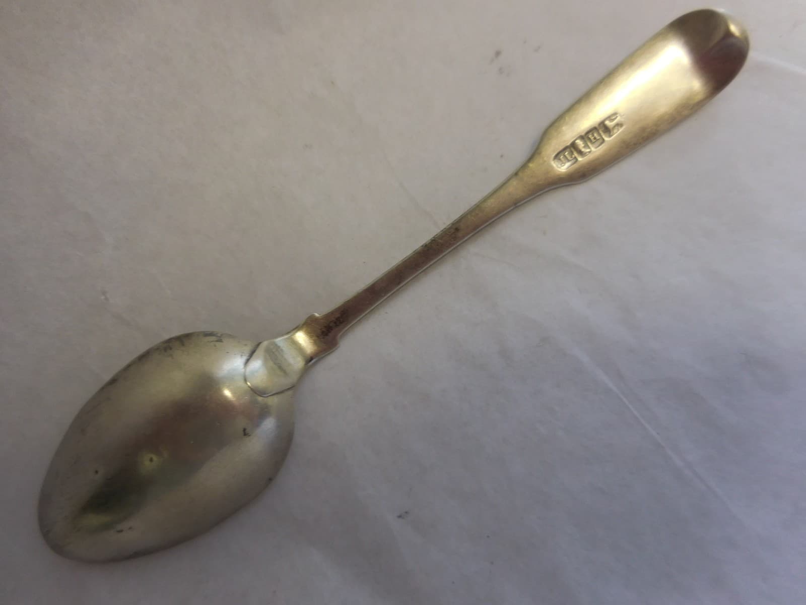 JAMES I LANGFORD HALIFAX NOVA SCOTIA CANADA COIN SILVER TEASPOON C 1830-40 5