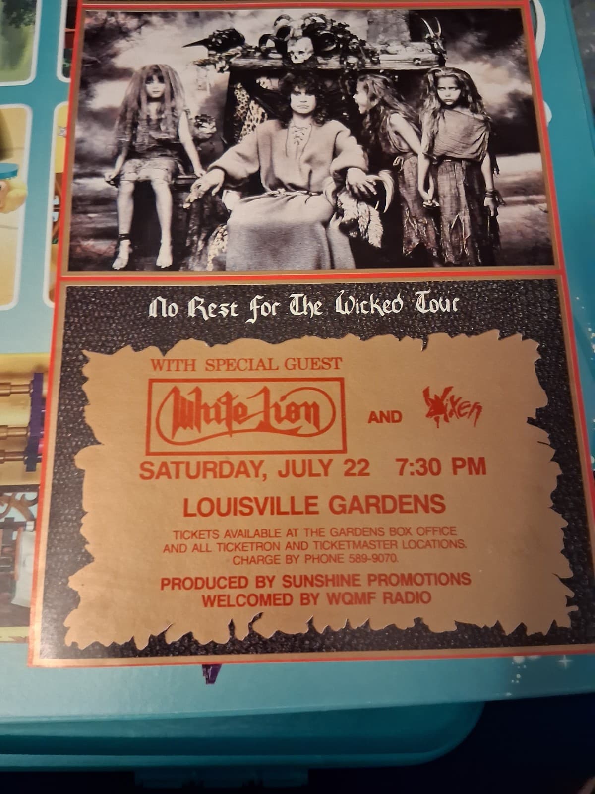 Ozzy Osbourne Original Louisville Gardens Concert Poster  4