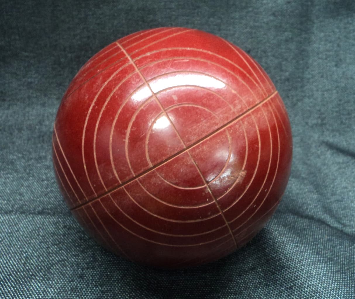 Vintage Bocce Replacement Ball 4.5", 2lb 6oz Burgundy Red Sportcraft??