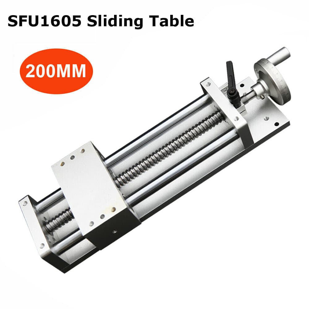CNC Manual Sliding Table Cross Slide Linear Stage SFU1605 Ballscrew X Y Z Axis