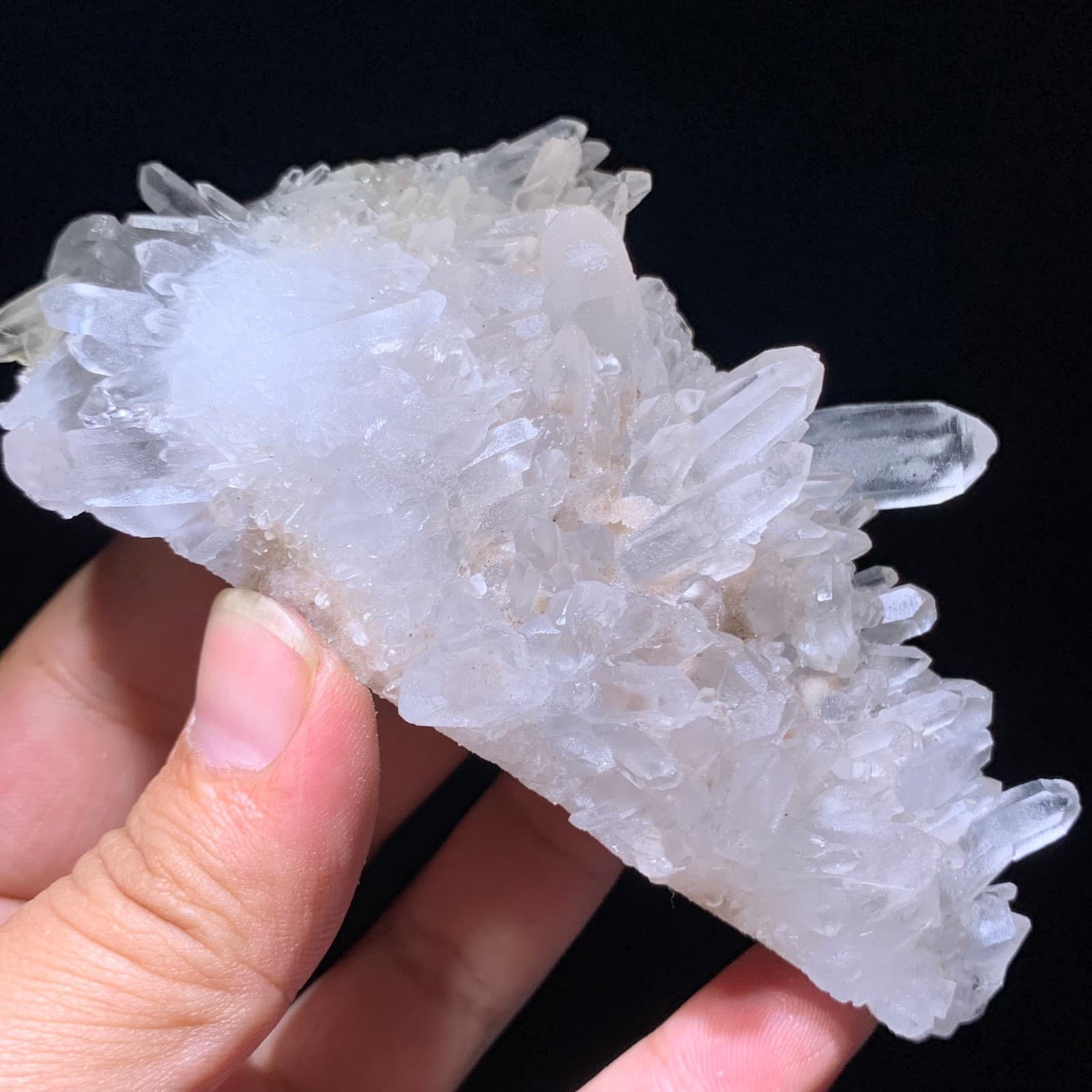 200g Natural White Clear Quartz Mineral Specimen Crystal Cluster Reiki Decor