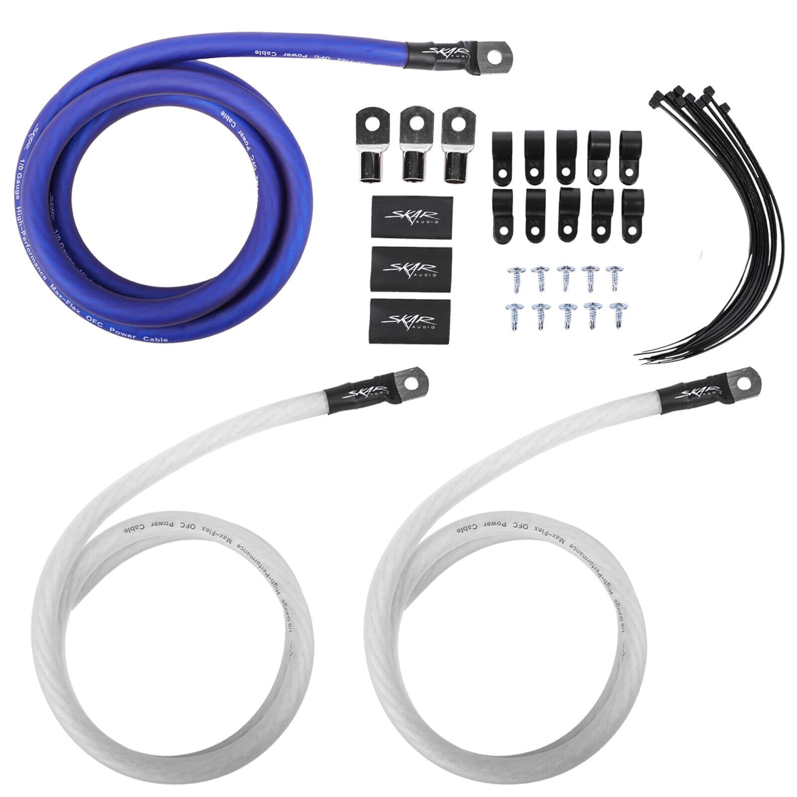 NEW SKAR AUDIO 1/0 GAUGE OFC BIG 3 WIRING UPGRADE KIT - SKBIG3-0GA
