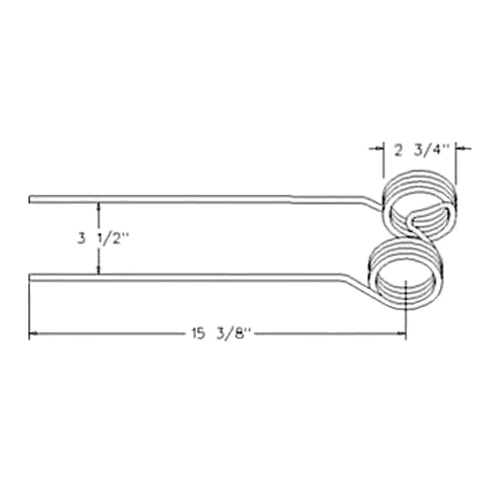 10 Pack 210.574 Hay Tedder Tooth Tines fits Sitrex 2G-252 ST384H RT5200 2GL-302 2