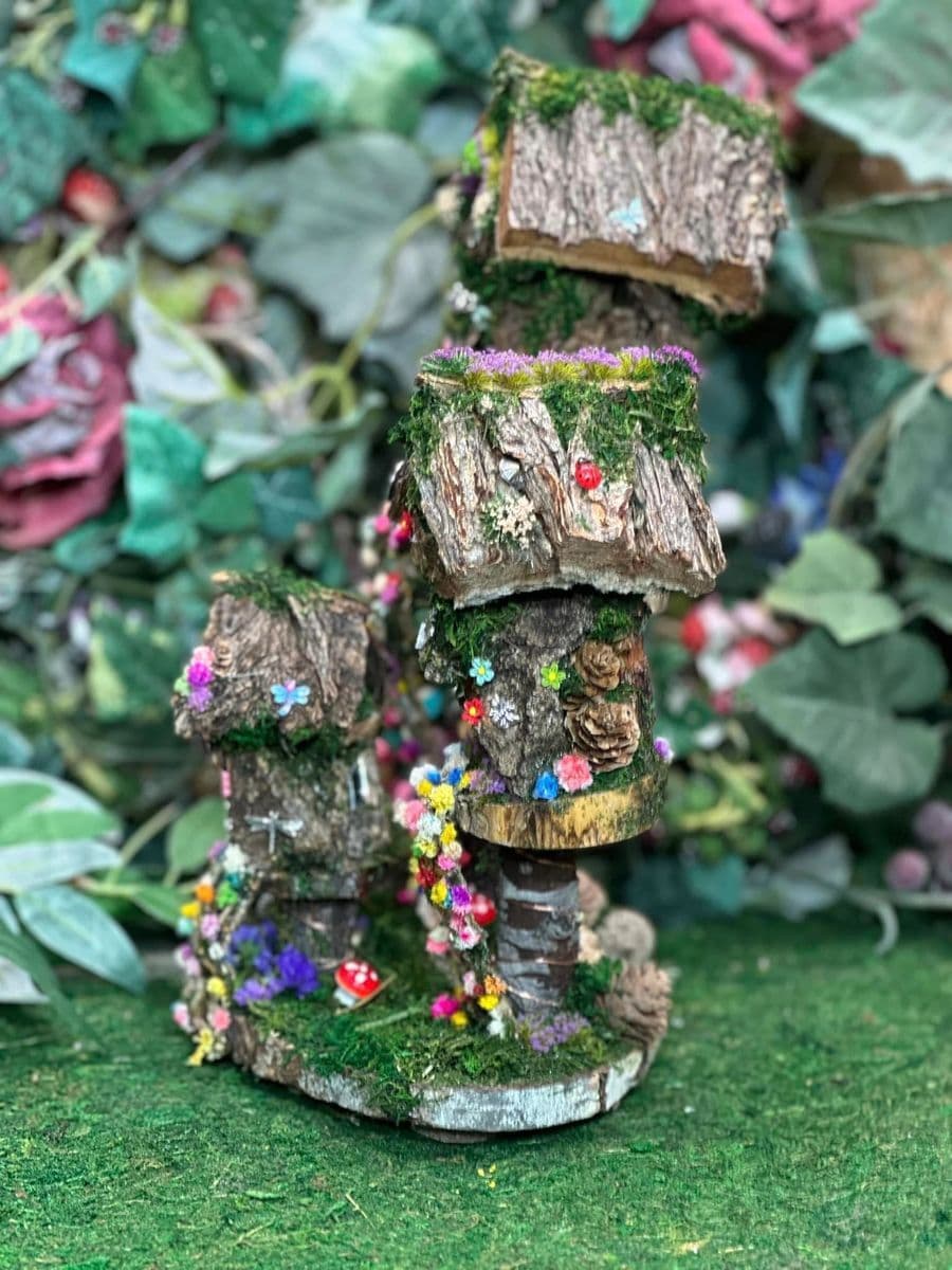Fairy House For Little Girl Fully Decorated and Has Lights, Dollhouse, Garden 6