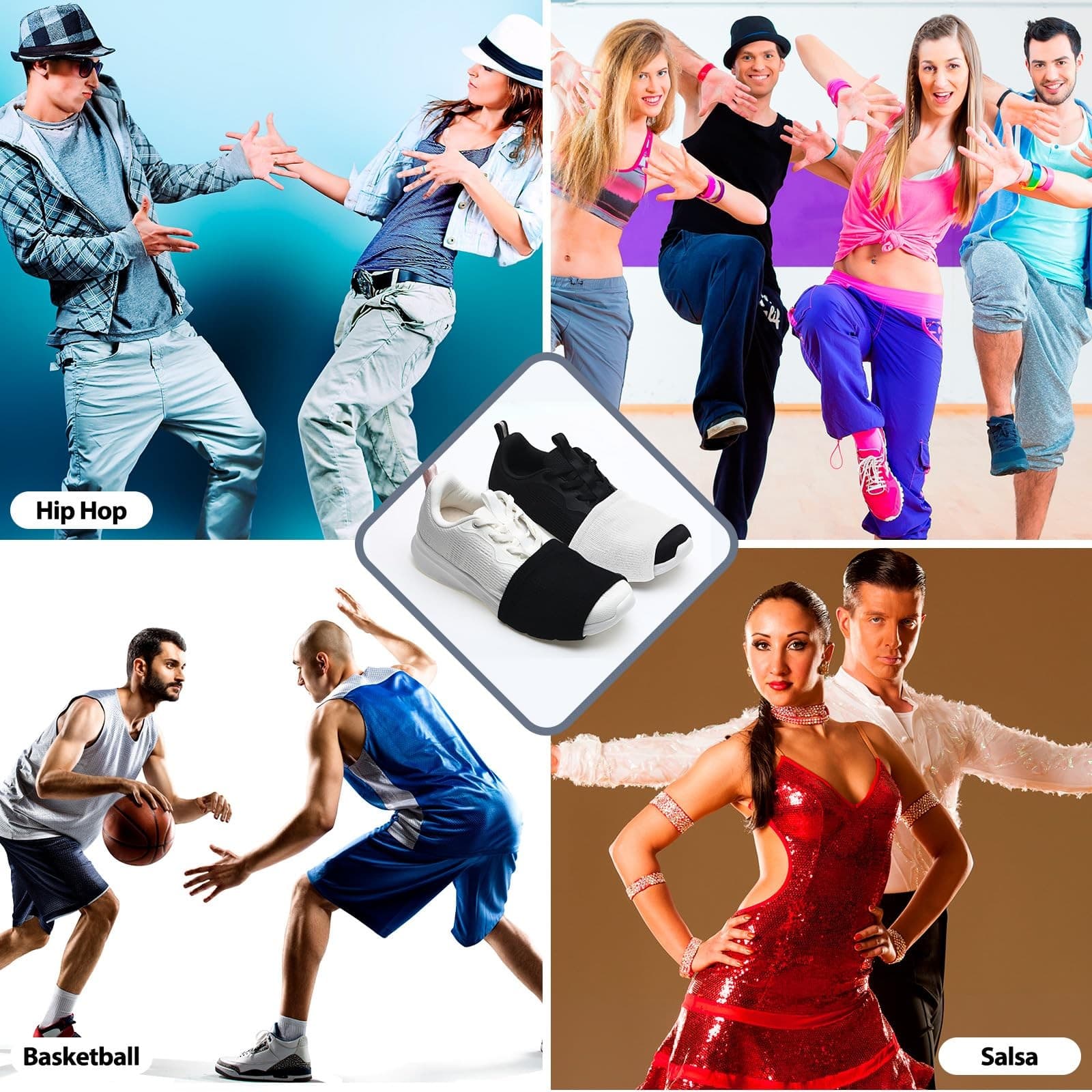 Shoe Covers Over Shoes Socks Dancer accessories for line, hip hop, salsa dance 2