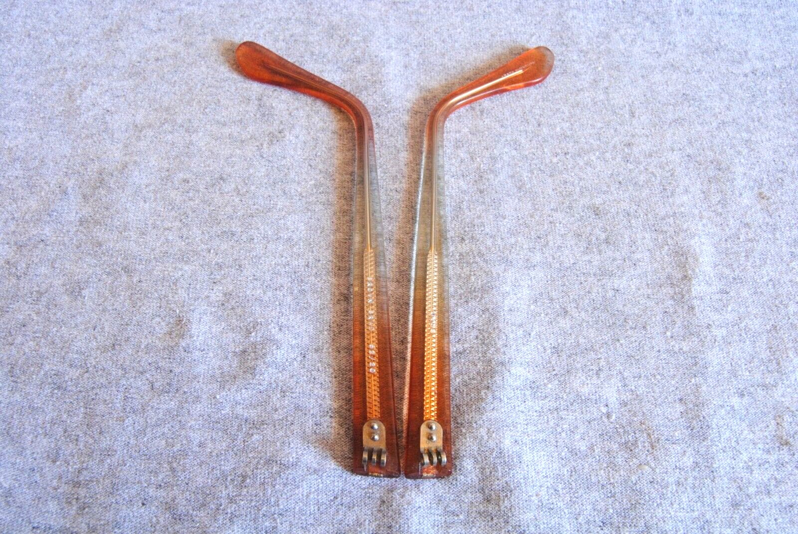 brad eyeglass temples pair brown grad 5-1/2 3