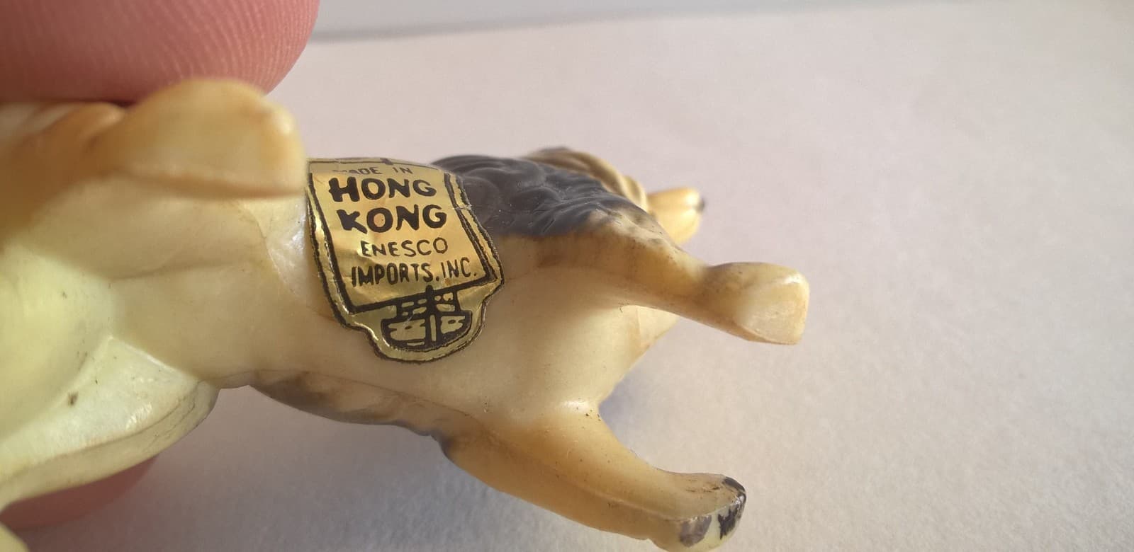 Enesco Imports Inc 2" Collie Dog Figurine Made In Hong Kong Caramel Cream Colors 6