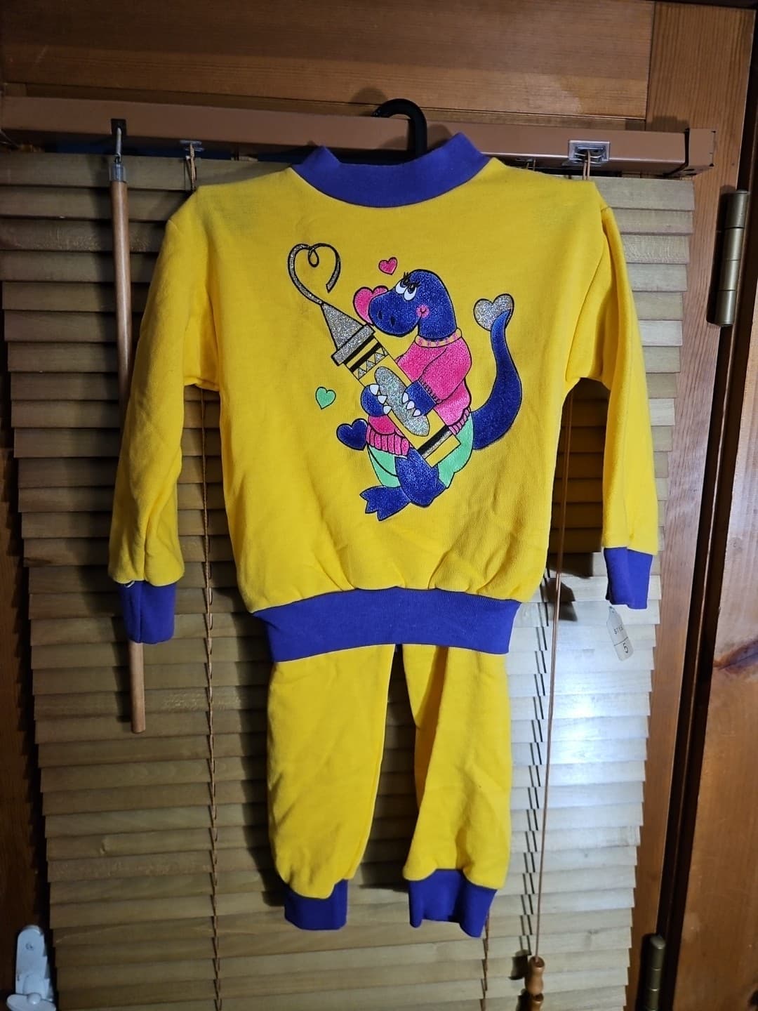 NOS New Vintage 80s 90s Kids Toddler 2 Pc Tracksuit Set Outfit Pants Crewneck 5T