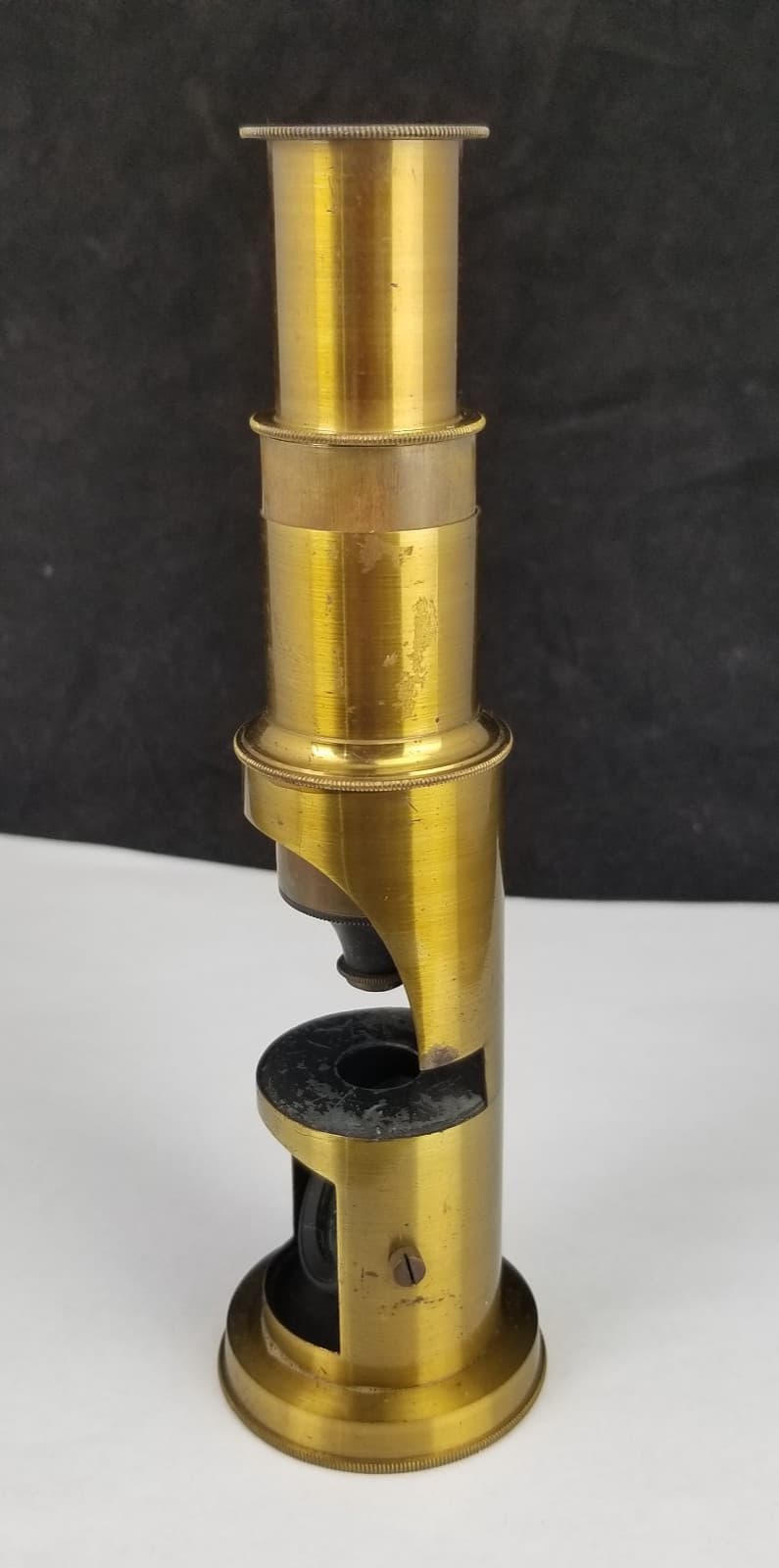 Antique Brass Field Microscope Portable small vintage 3