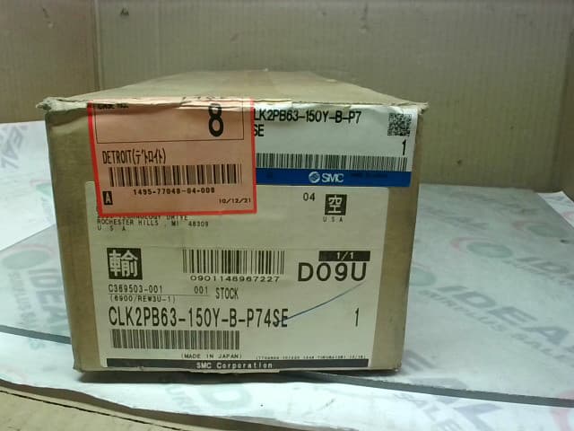 SMC CLK2PB63-150Y-B-P74SE Pneumatic Cylinder Clamp w/ Lck Mag R - Factory Sealed 2