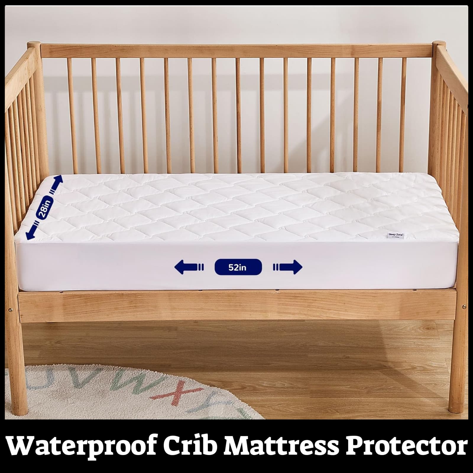Mattress Crib Foam Toddler Bed Baby Waterproof Cushion Pad Mattress Protector US
