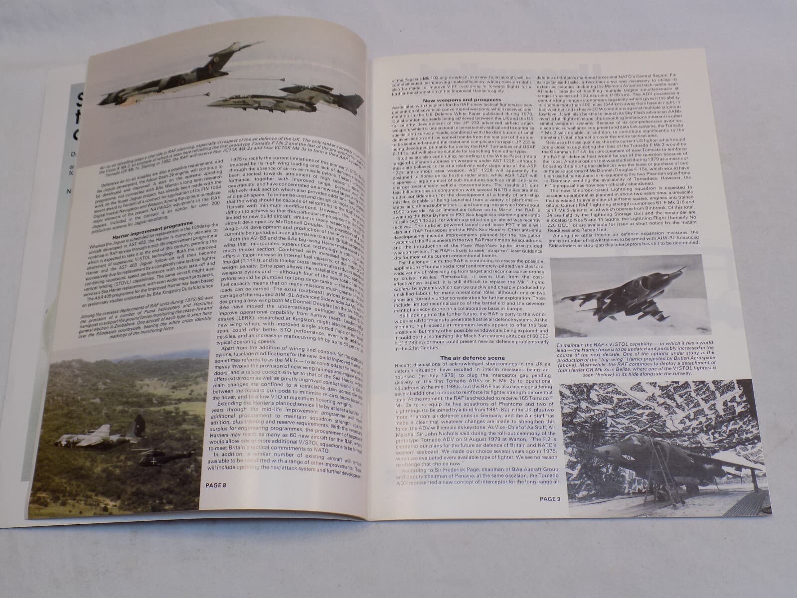 Royal Air Force Yearbook Magazine 1980 Planes RAF Helicopters Panavia Tornado MK 3