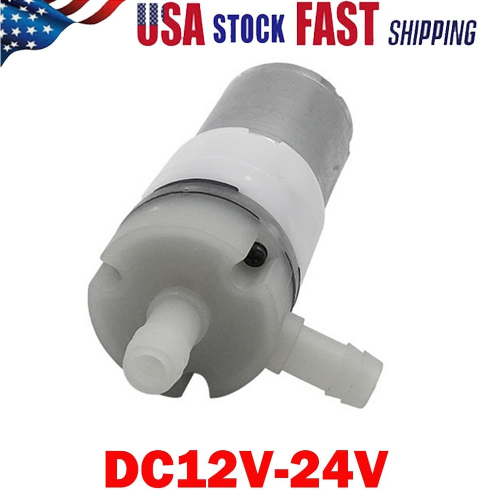 DC12V-24V Micro 370 Diaphragm Self Priming Pump Water Suction Pressure Pump NEW