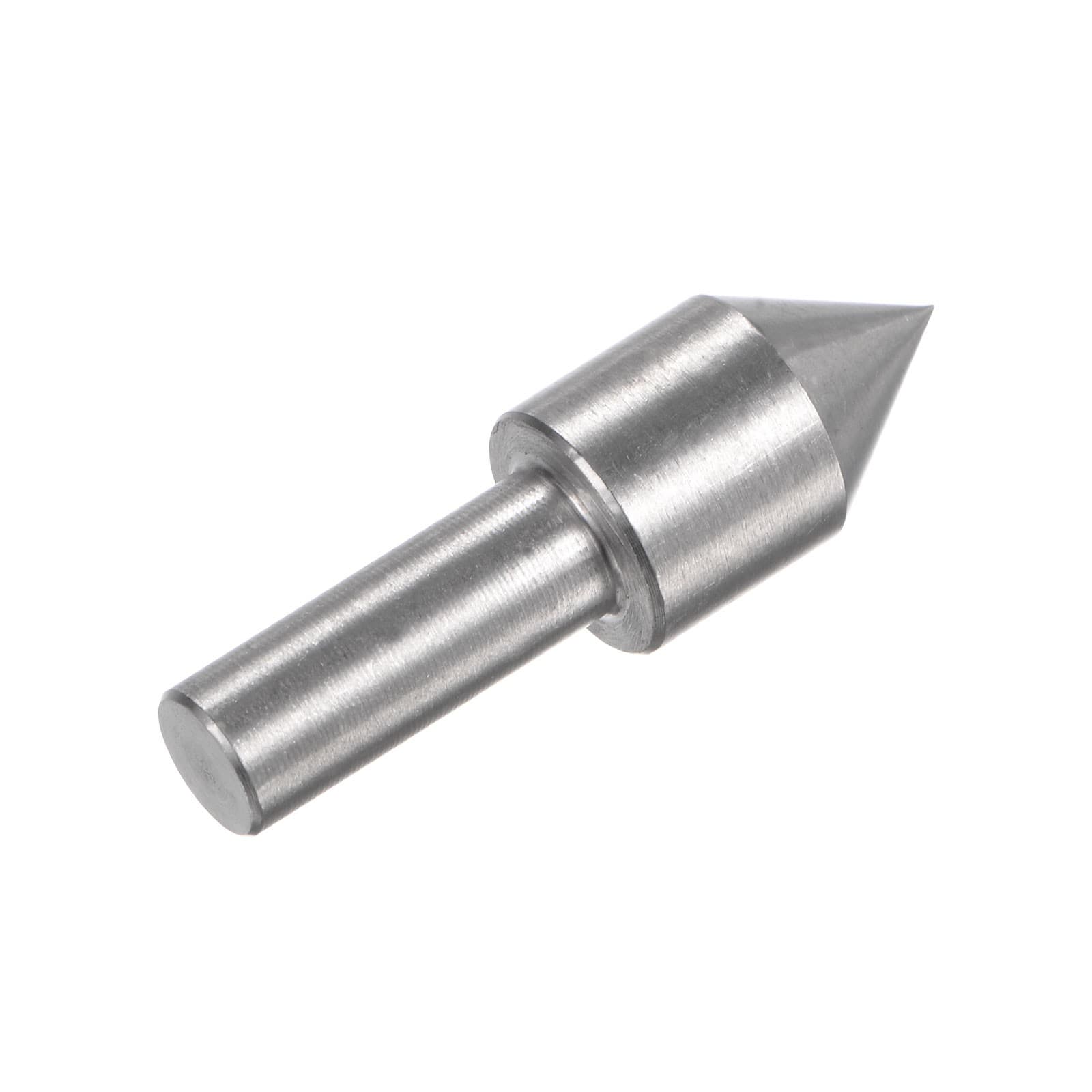 6mm Shank 10mm Dia. Plum Dead Center Ejector Pin Steel CNC Drill Chuck Cone Tip 3