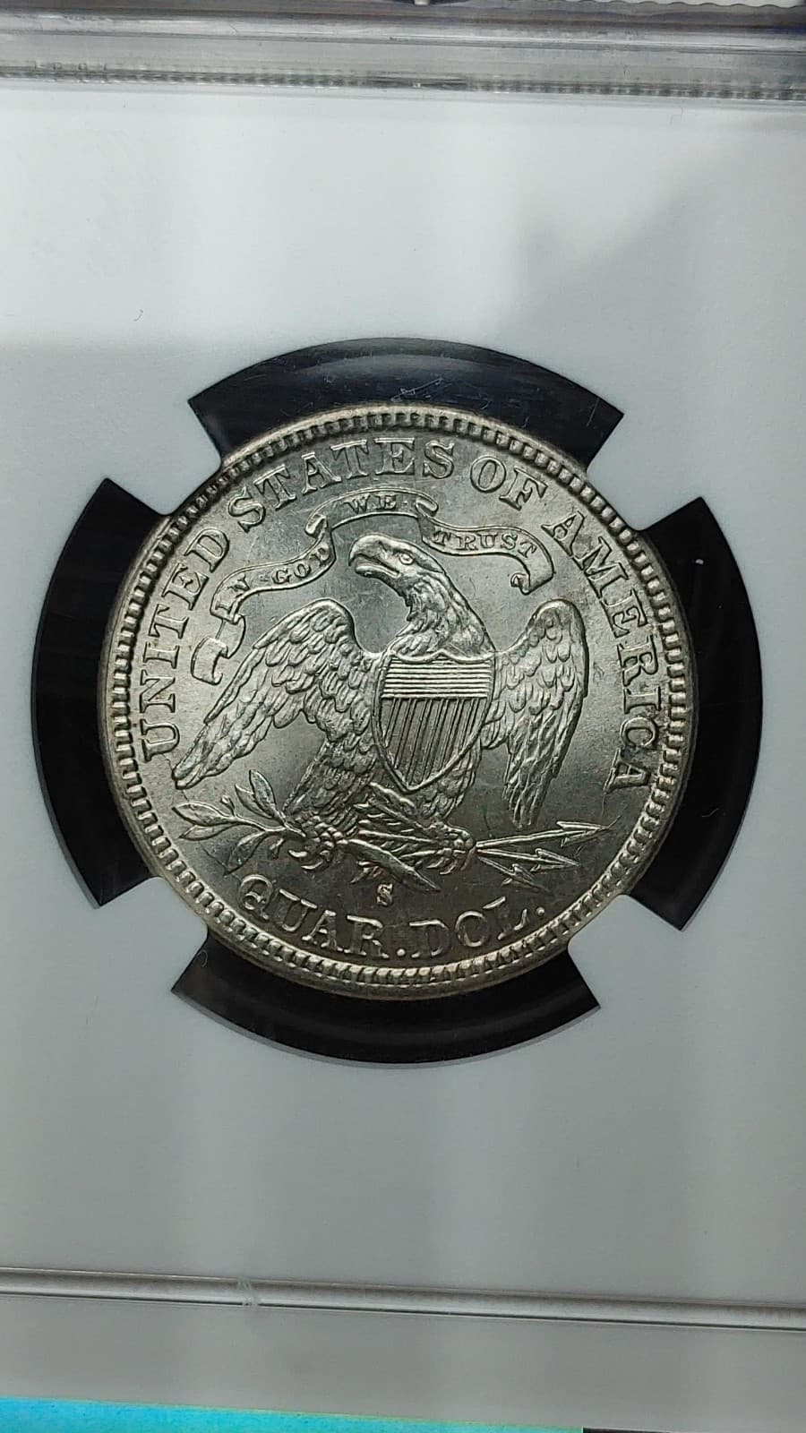 1891 S Seated Liberty Quarter Dollar 25C NGC CAC MS64 Great Eye Appeal      5272 4
