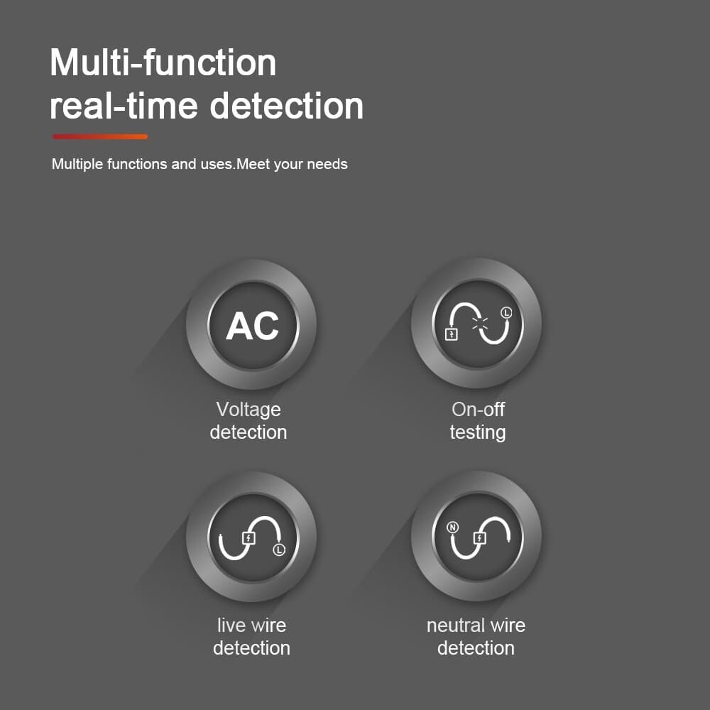 HABOTEST HT89 Voltage Electric Tester Volt Detector Test Pen AC DC 12-250V 4