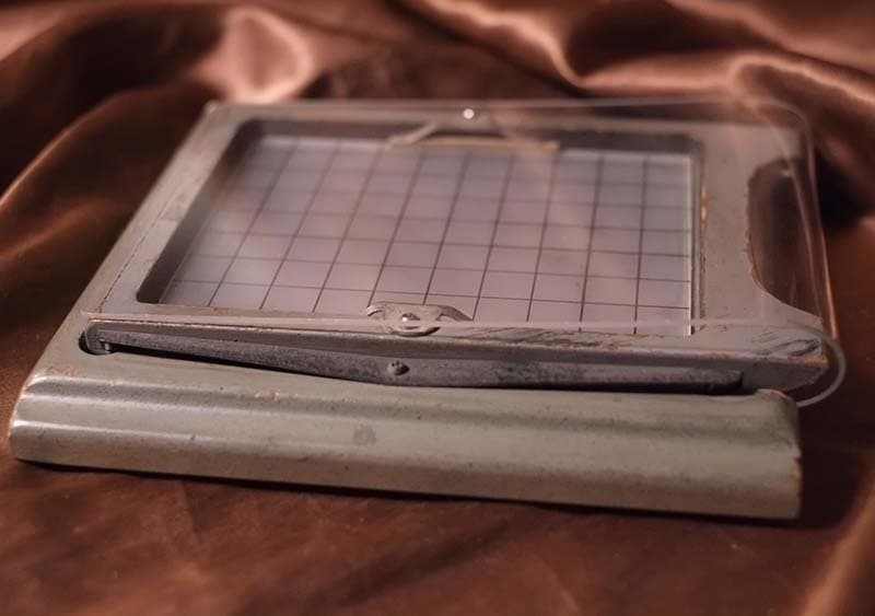 Burke & James 4x5 WOOD Camera Back + New Ground Glass + 4x5 GG protector 2