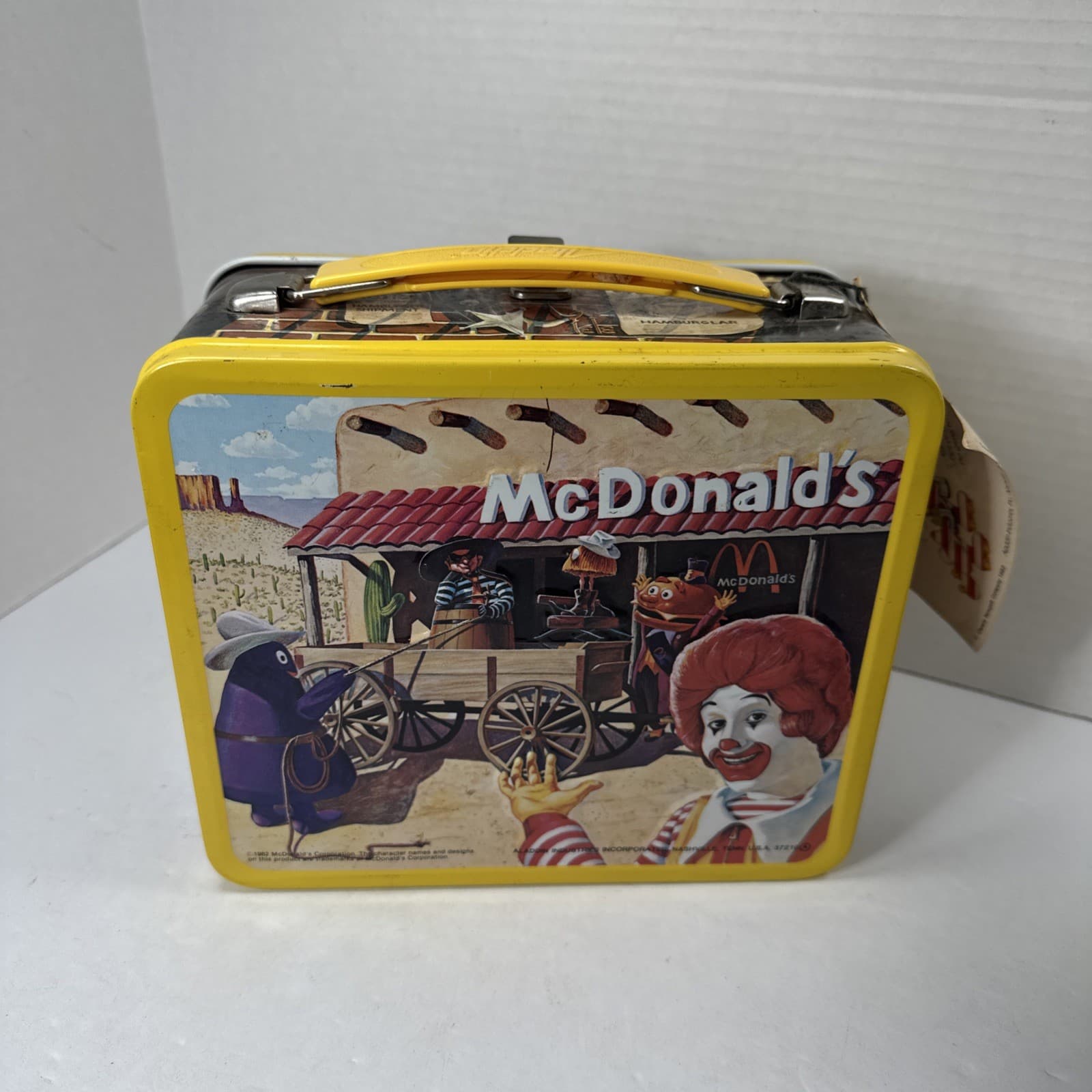 Ronald McDonald Sheriff Cactus Canyon McDonald's Lunchbox Lunch Thermos 1982 NWT 5