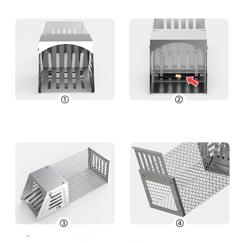 Mouse Trap Automatic Continuous Rat Trap Cage Mice Catch Cag Rodent Trap 6