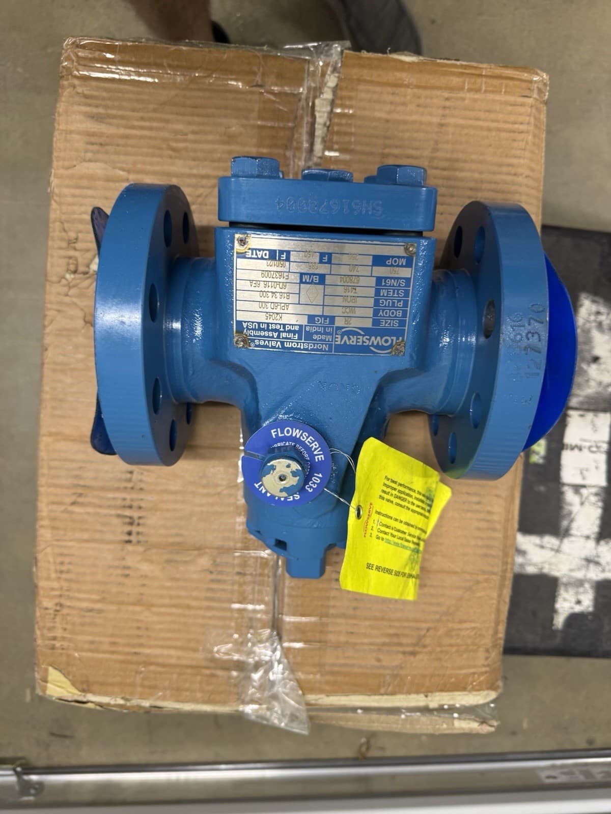 Lubricated Plug Valve FLOWSERVE K2045 Dynamic Balance 2" 300 Beveled End 2