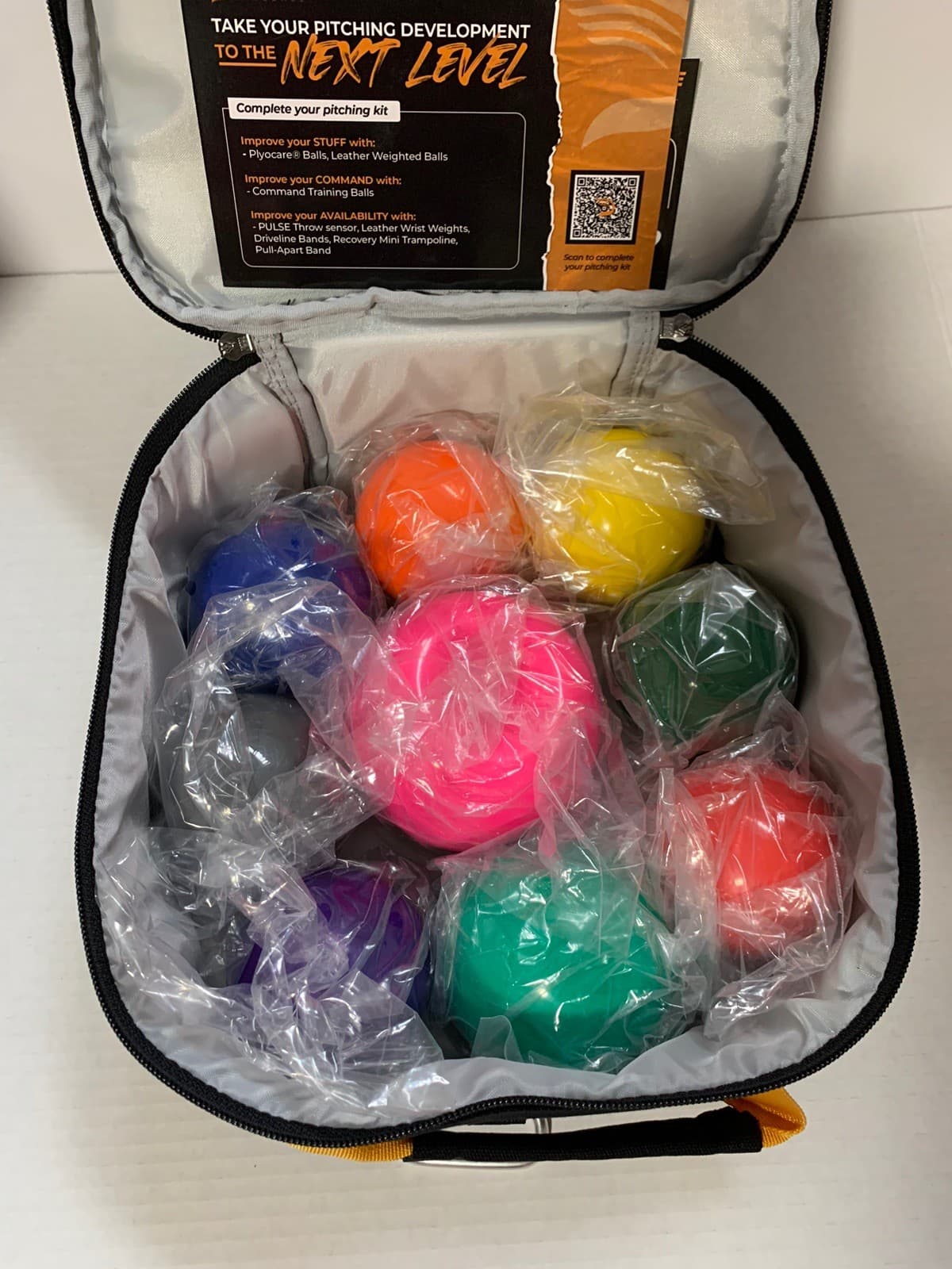 Driveline Baseball Plyo Weighted Pitching Training Balls Set Of 9 NEW W/ Case 2