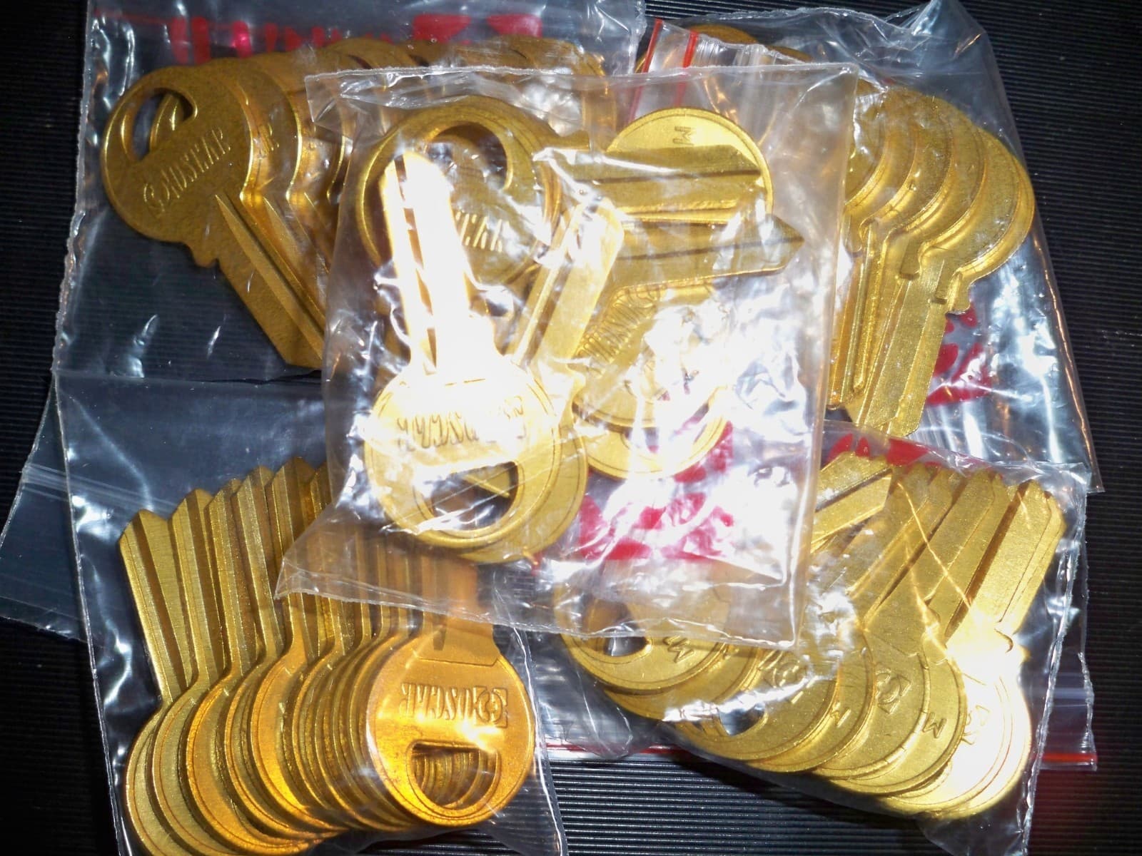 M1 - (50 Ct.) GOLD Lightweight Aluminum Titanium Key Blanks "BLOWOUT SALE" 2