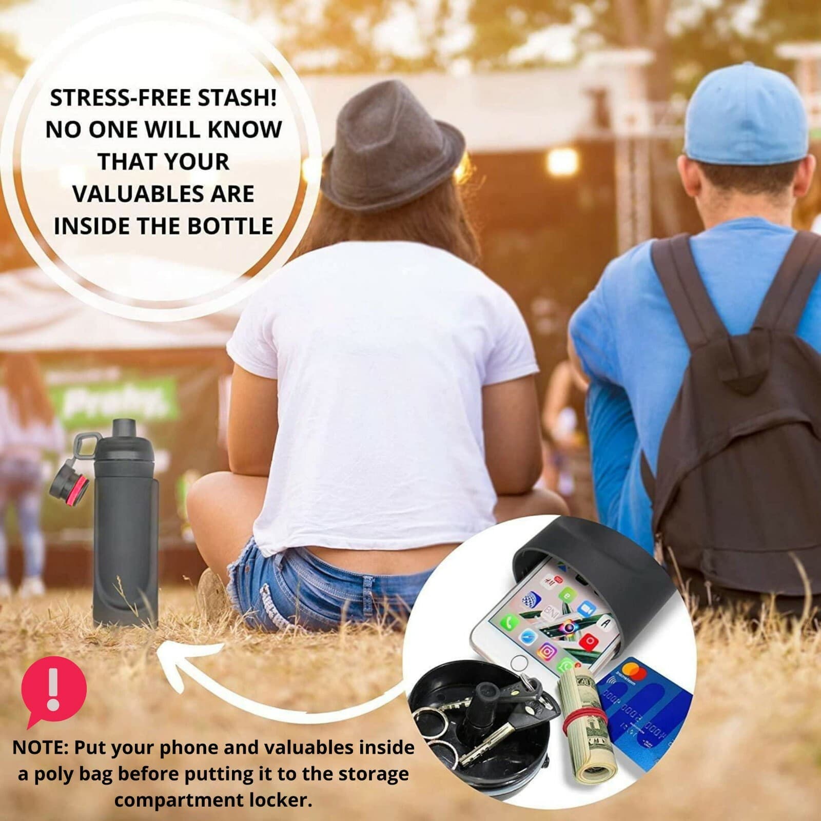 Diversion Safe Water Bottle Hidden Safe Tumbler Secret Stash Box Hiding Spot 5