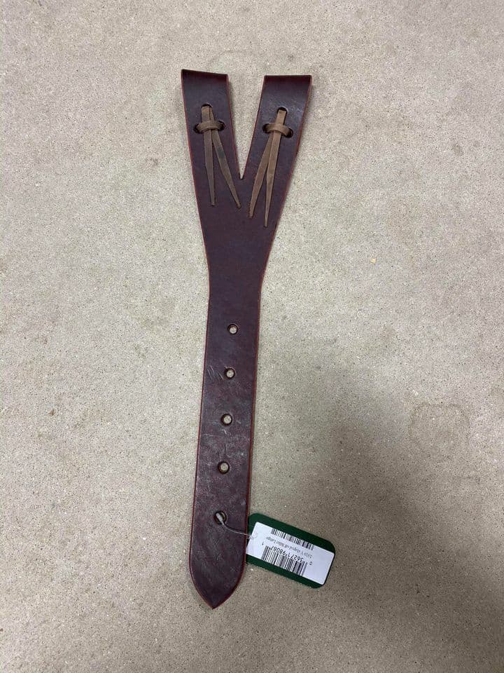 Berlin Custom Leather Leather Dark Oil "Y" Shaped Off Billet