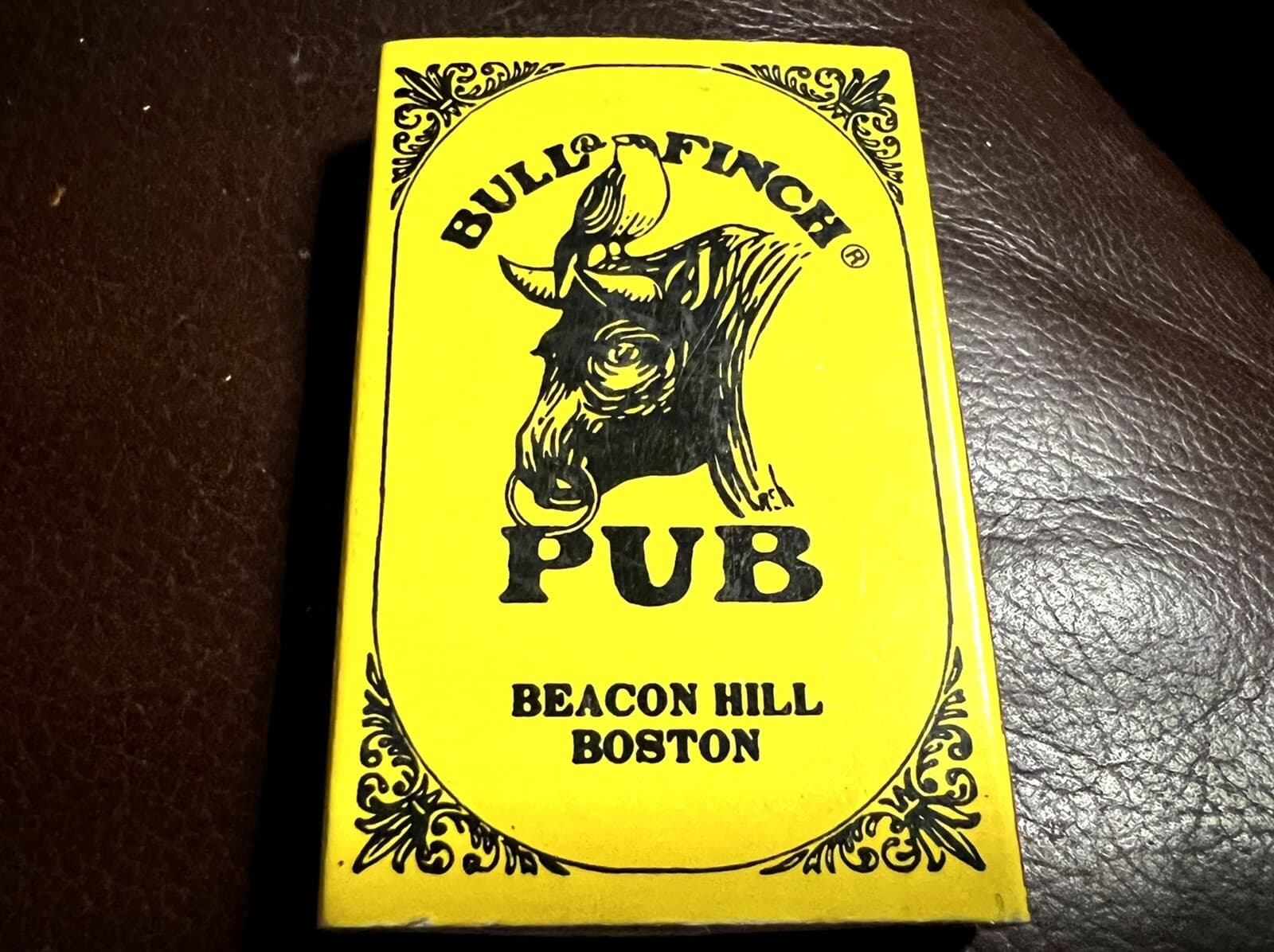 Cheers! Bull & Finch Pub, Boston, MA - Full Unstruck Matchbook 2