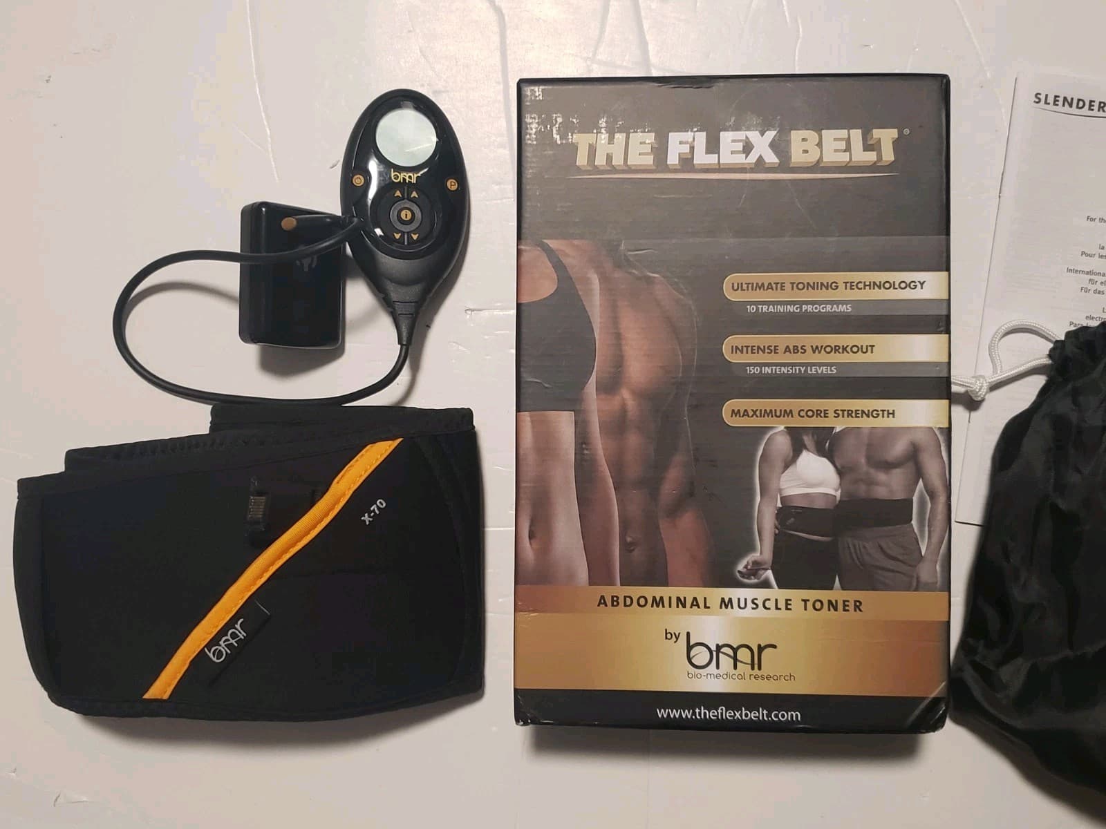 The  Flex Belt Slendertone System Bmr X70 and some Acessories  2