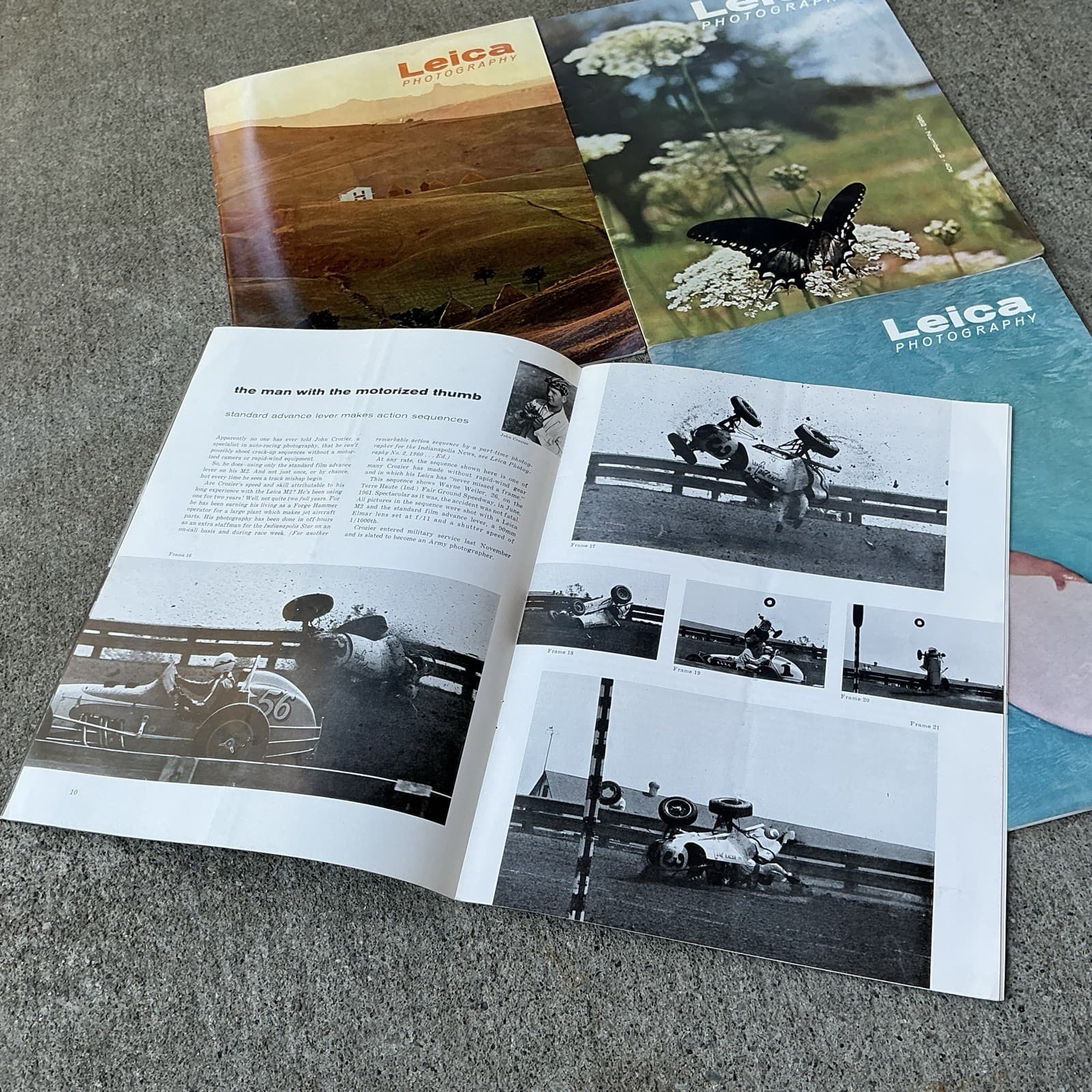 1962 Vintage LEICA FOTOGRAPHIE MAGAZINE Lot Of 4 Photography Camera MCM 6